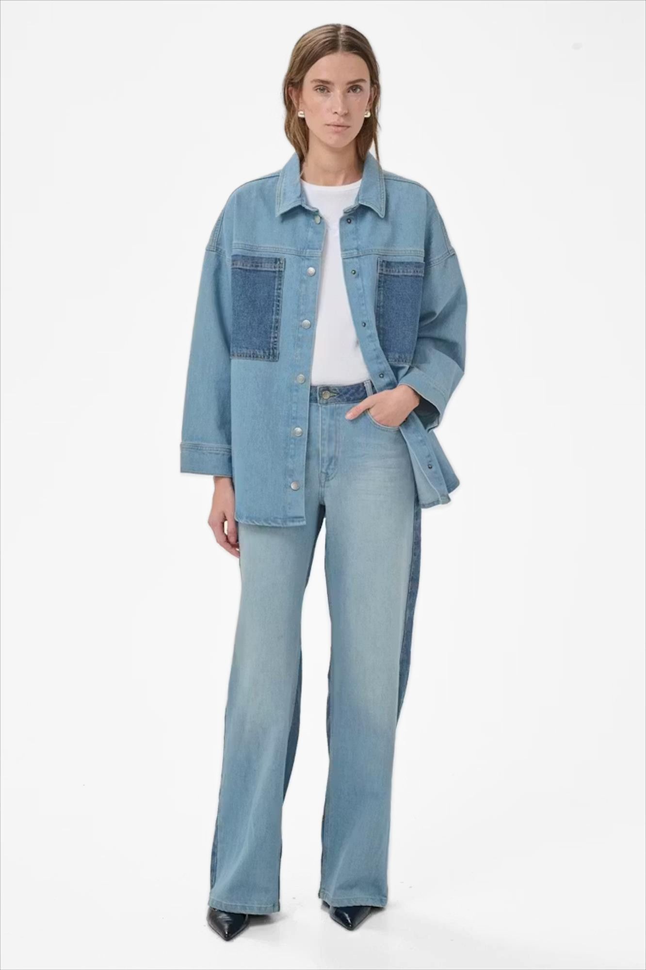 My Essential Wardrobe - Blauwe Louis straight jeans