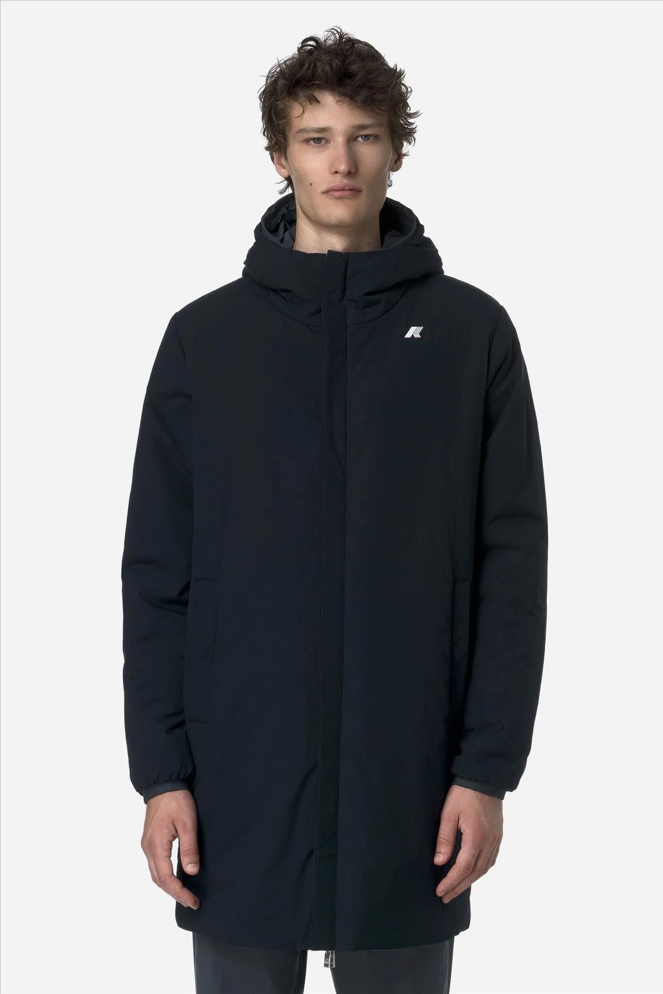 K-Way - Blauwe Jacob St Warm Double jas