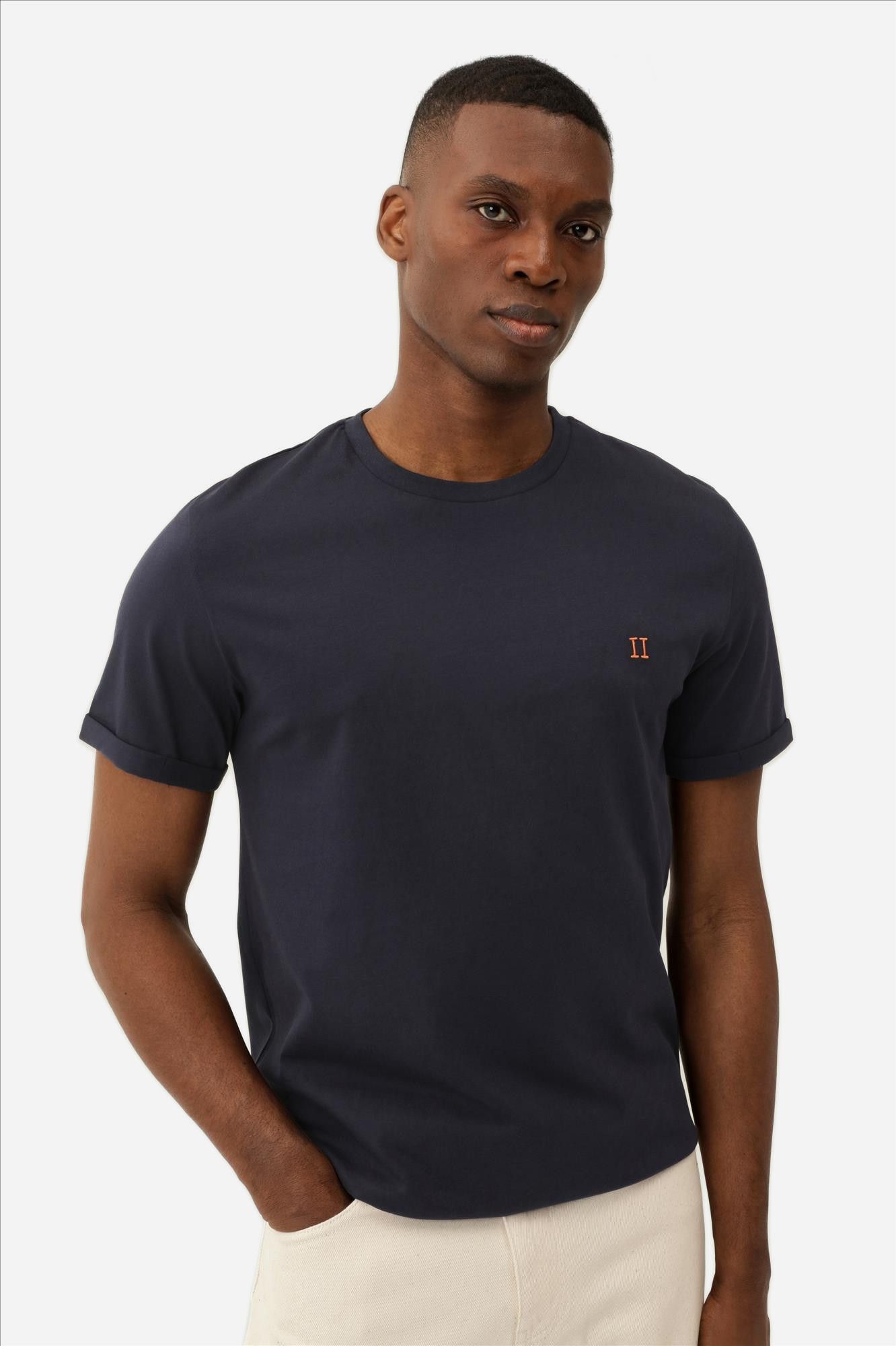 LES DEUX  - Donkerblauwe Nørregaard T-shirt