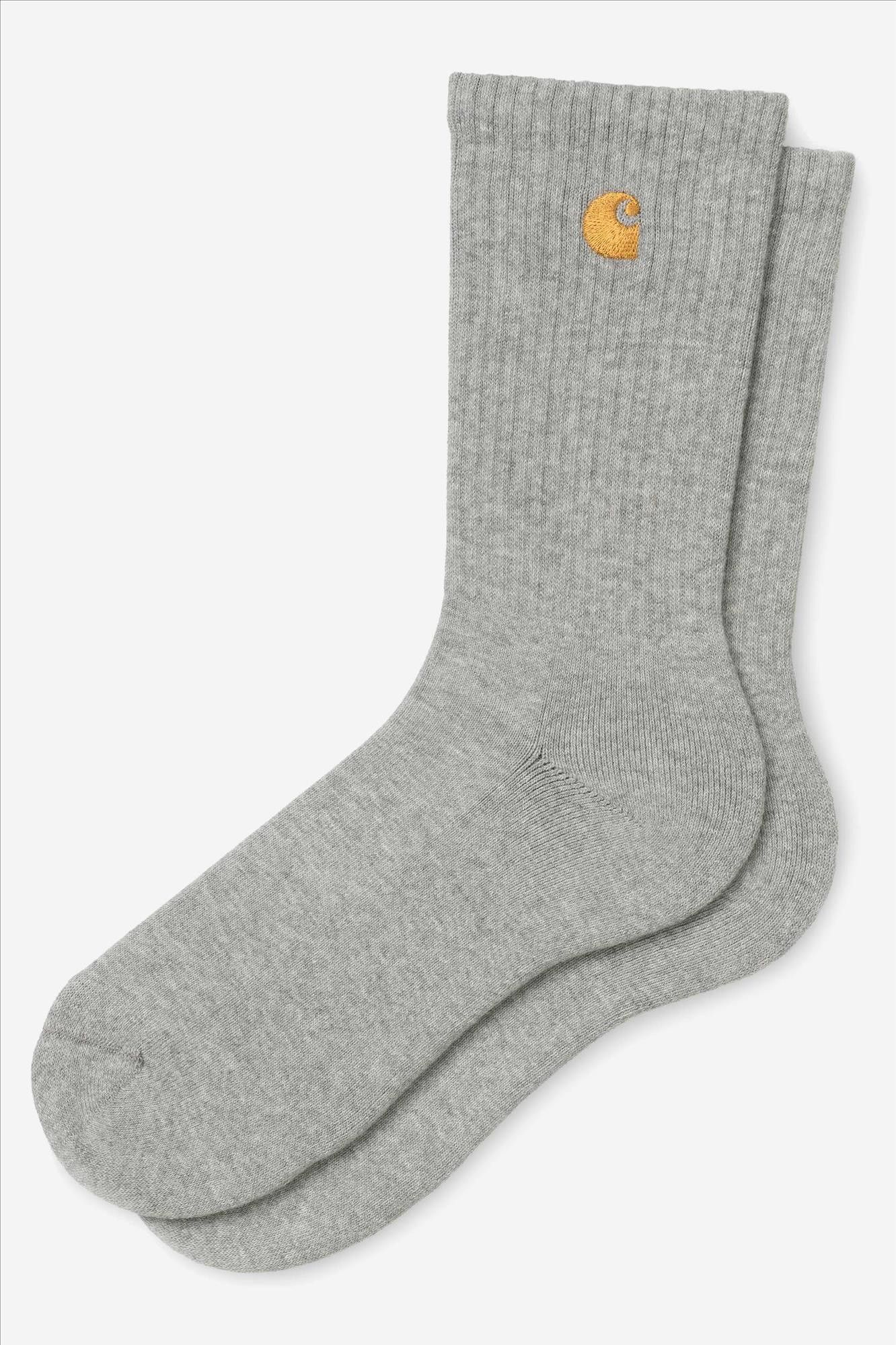 Carhartt WIP - Grijze Chase sportsokken, maat: 39-46