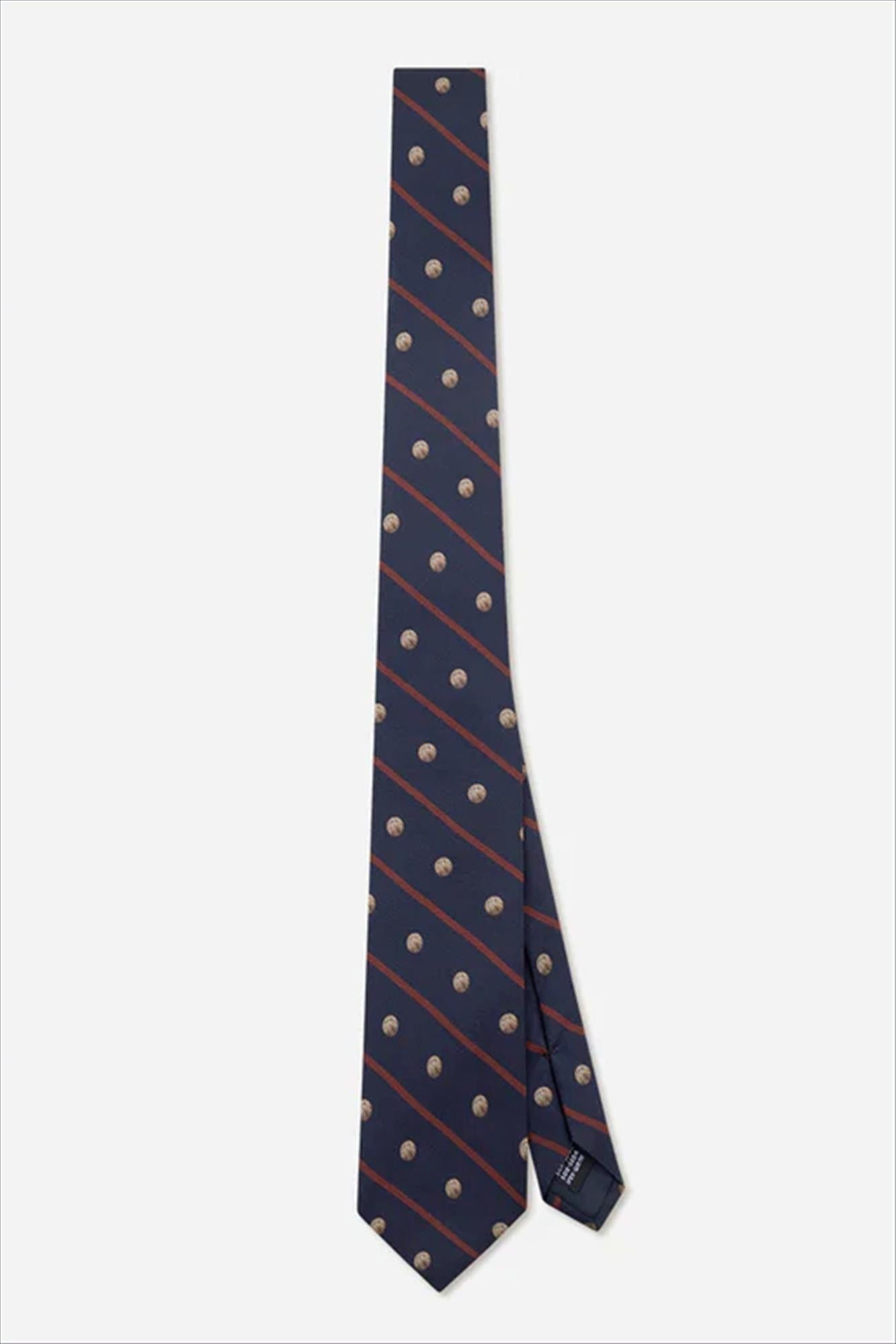LES DEUX  - Donkerblauwe Striped Basketball das