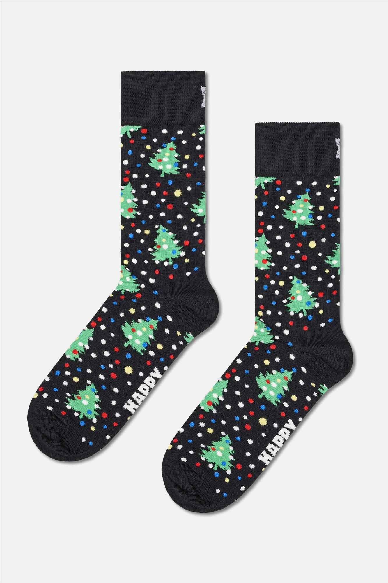 Happy Socks - Zwarte Holiday Tree 2-pck gift set sokken, maat: 36-40
