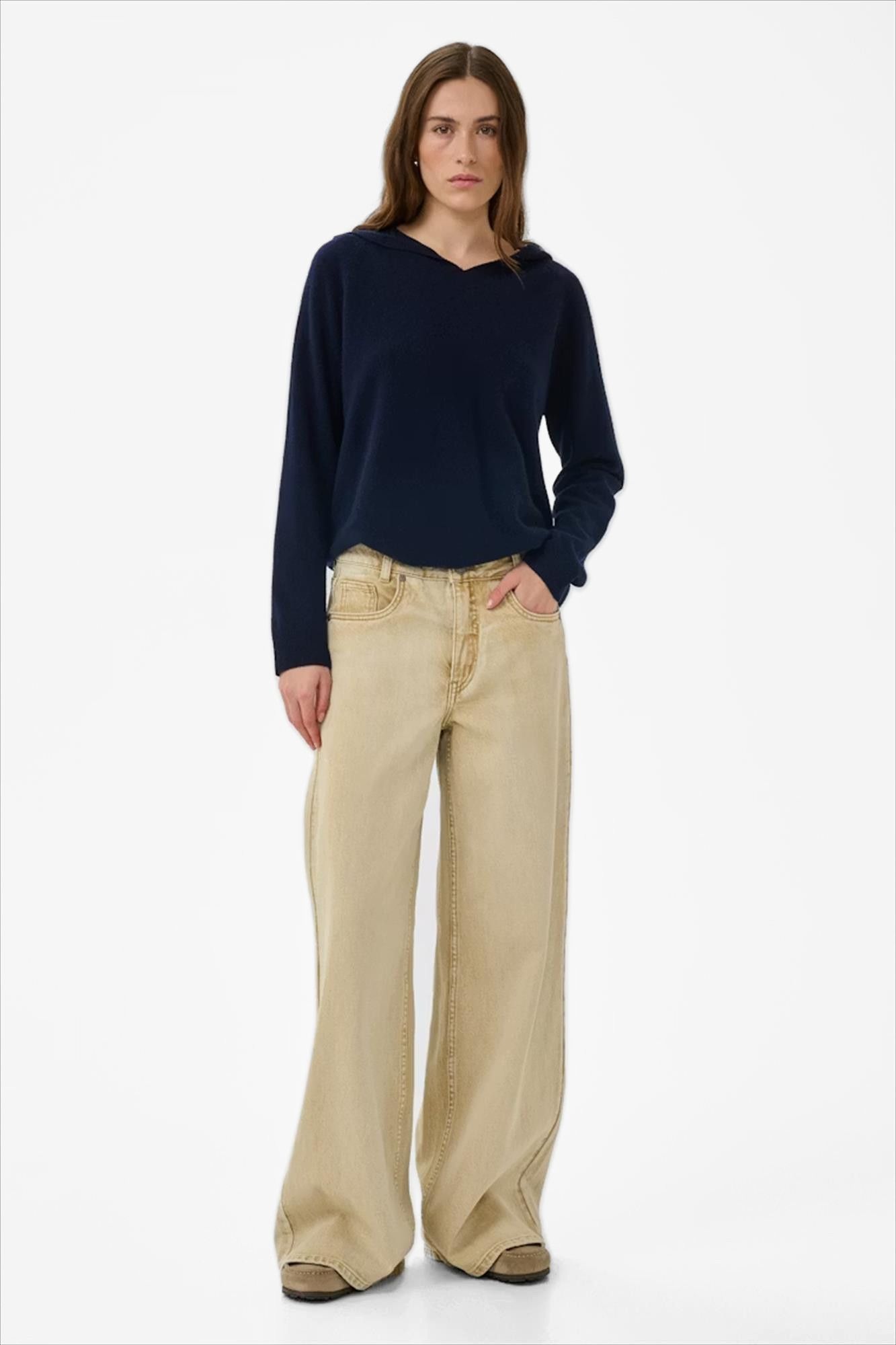 My Essential Wardrobe - Beige Nielle relaxed jeans