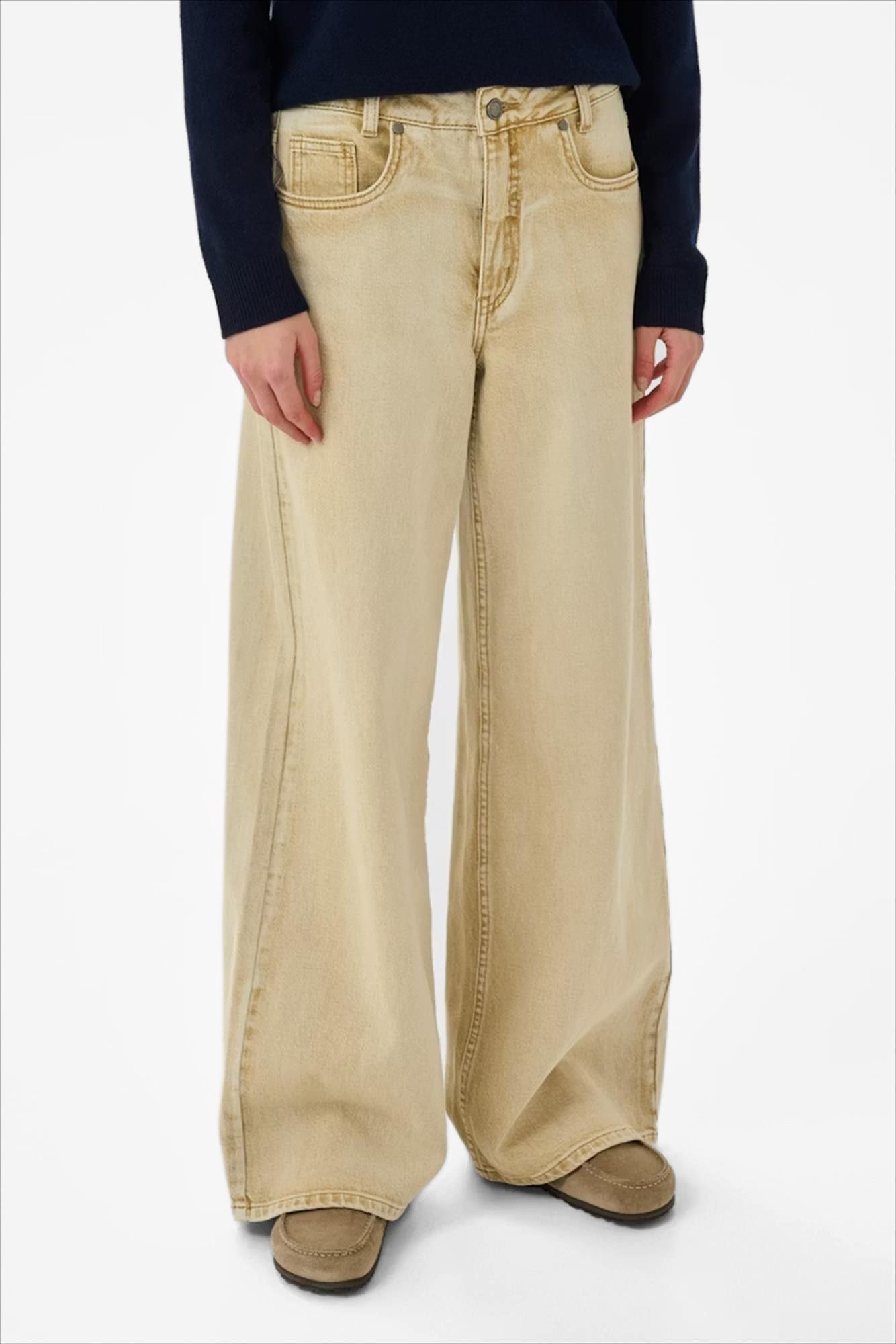 My Essential Wardrobe - Beige Nielle relaxed jeans