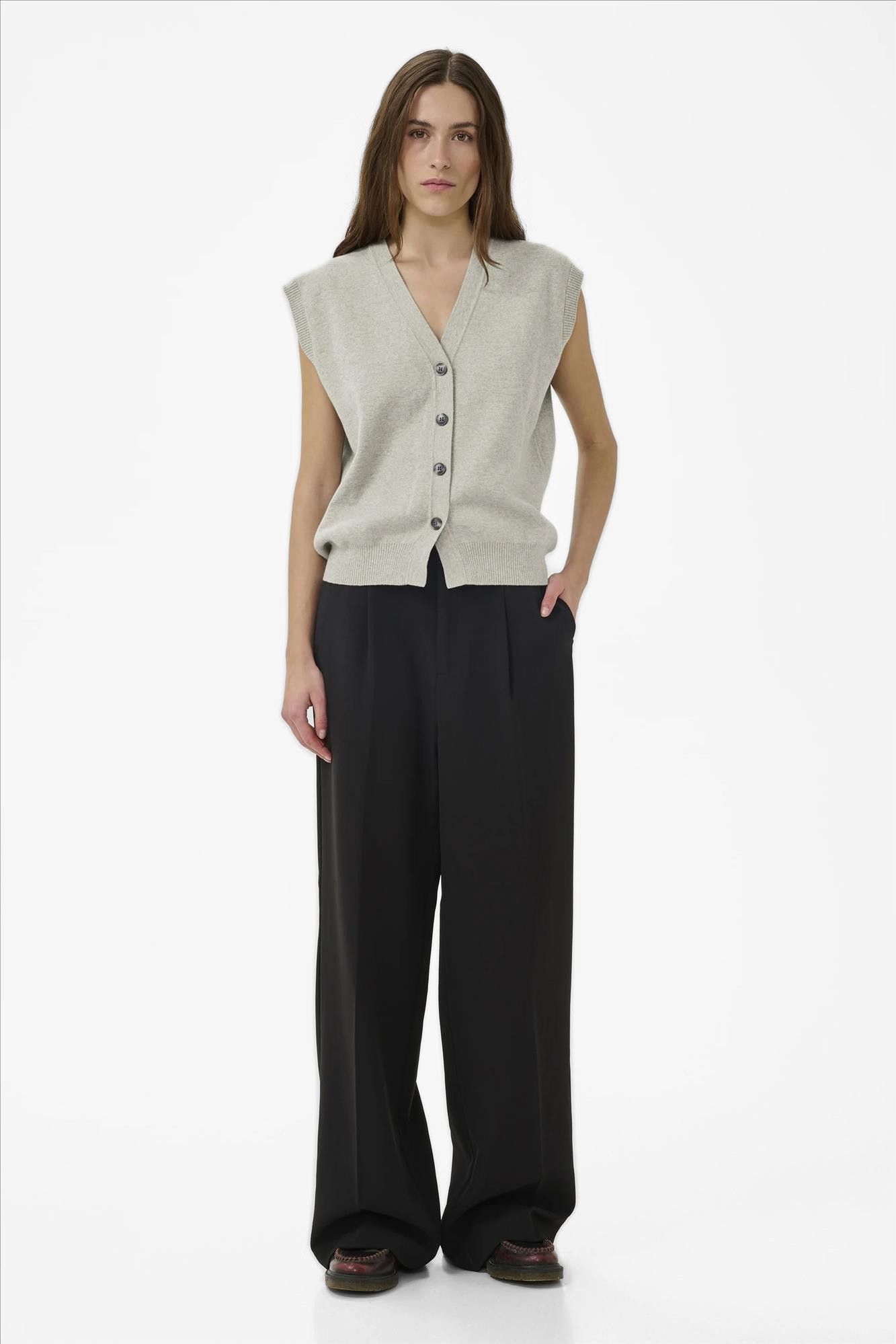 My Essential Wardrobe - Grijze Stino cardigan