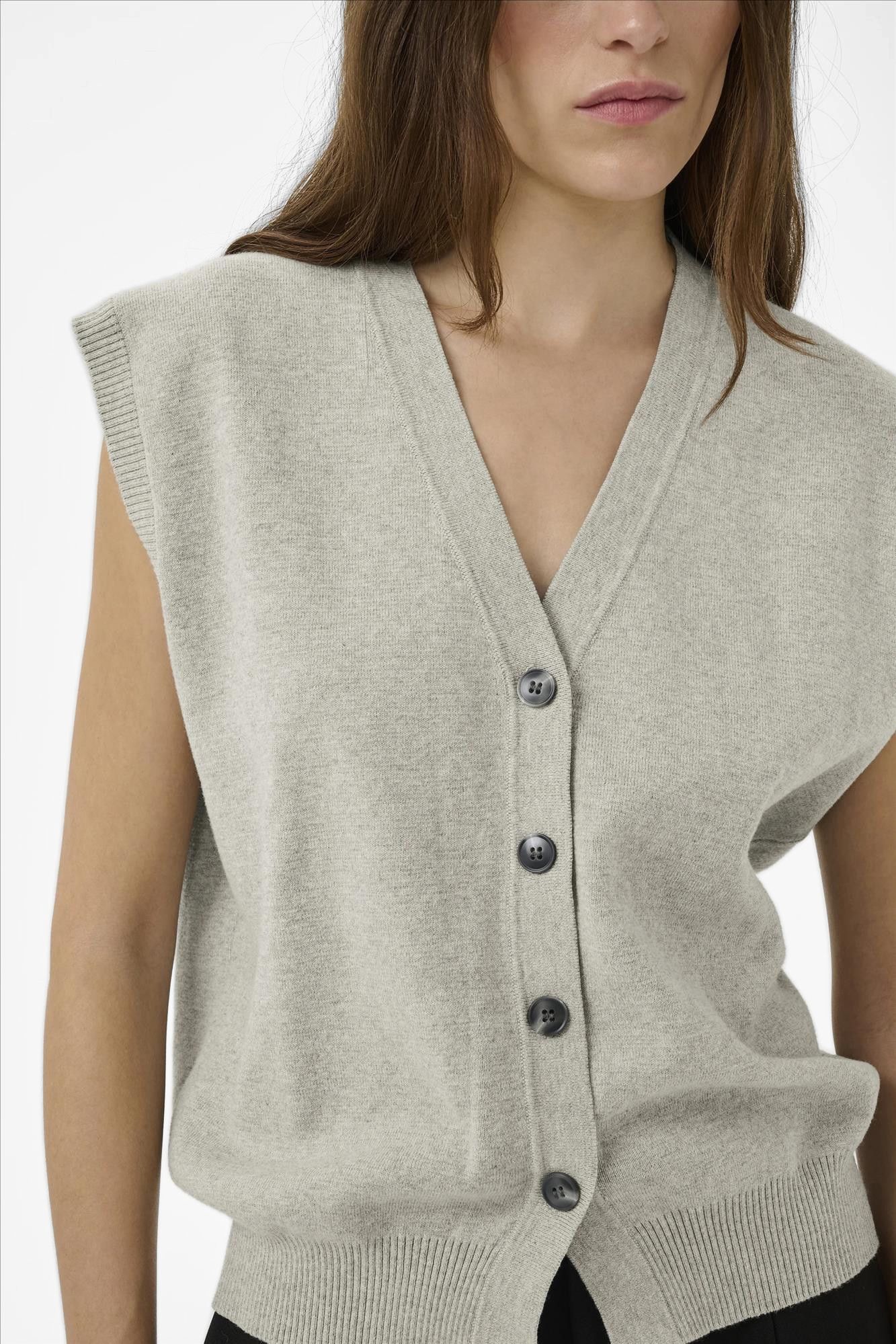 My Essential Wardrobe - Grijze Stino cardigan