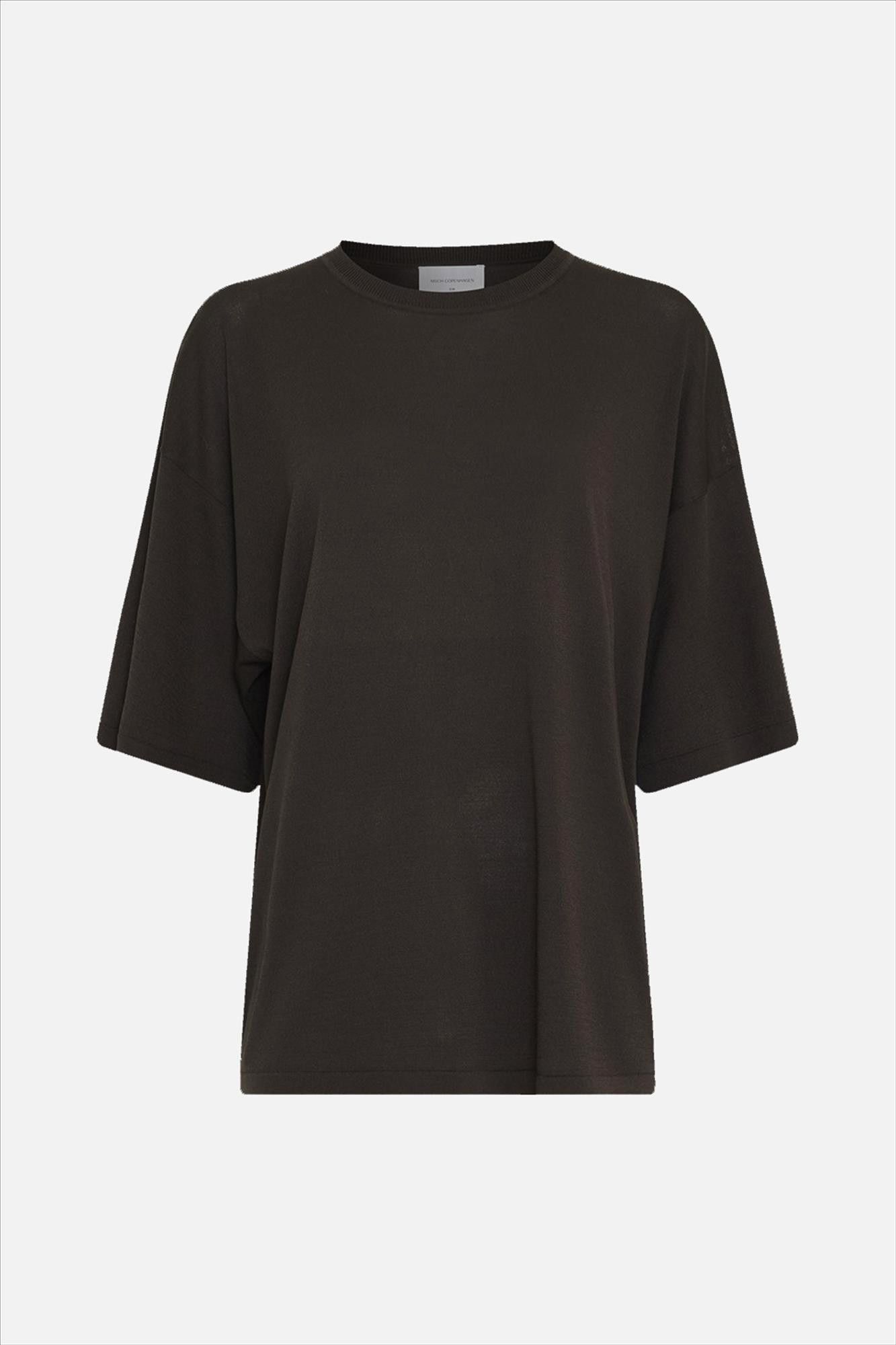 MSCH COPENHAGEN - Donkerbruine Terine T-shirt