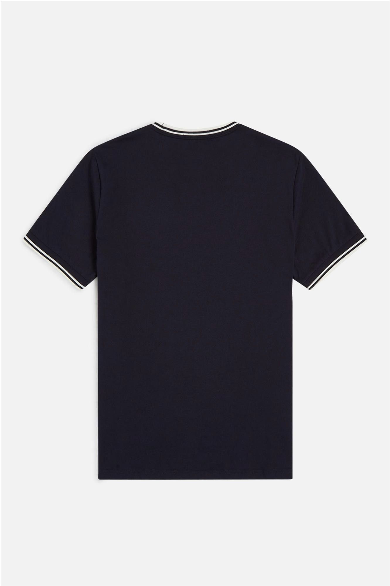 Fred Perry - Donkerblauwe Twin Tipped T-shirt