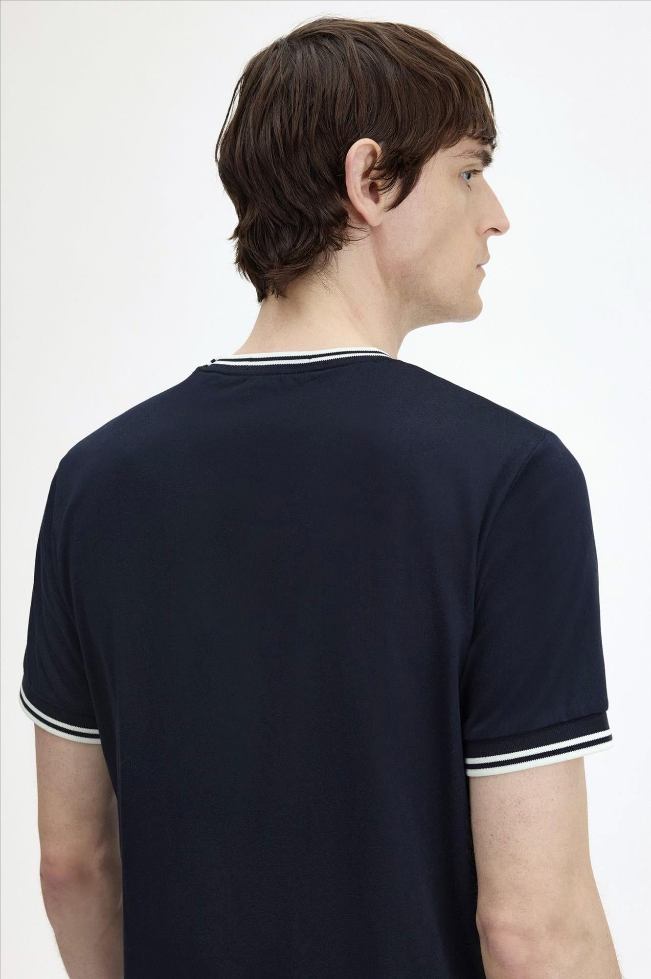Fred Perry - Donkerblauwe Twin Tipped T-shirt