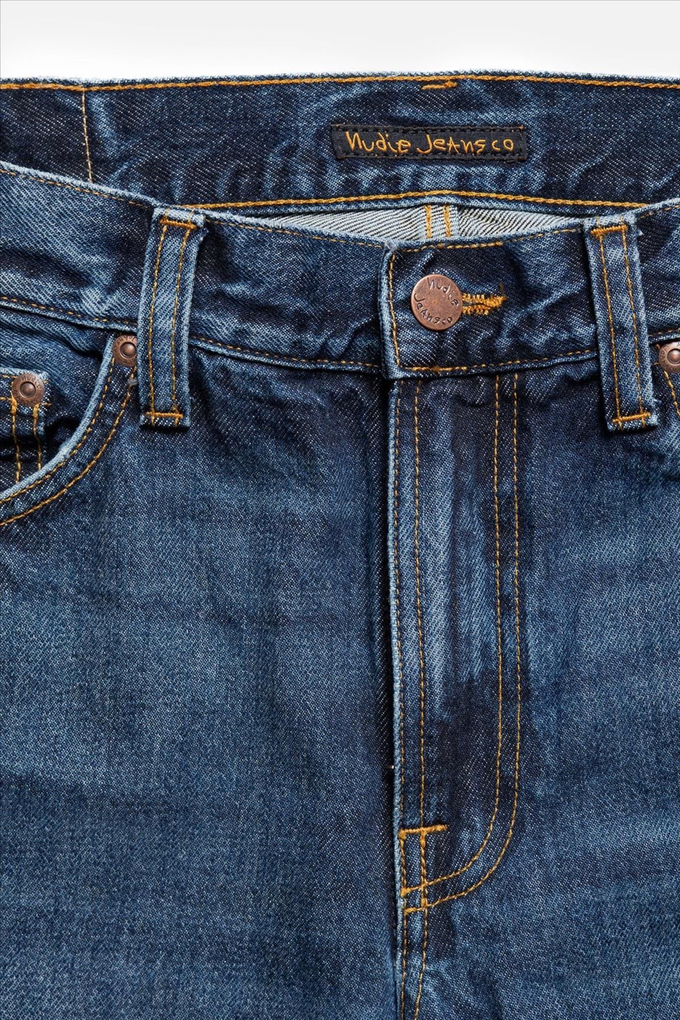 Nudie Jeans Co. - Donkerblauwe Gritty Jackson jeans