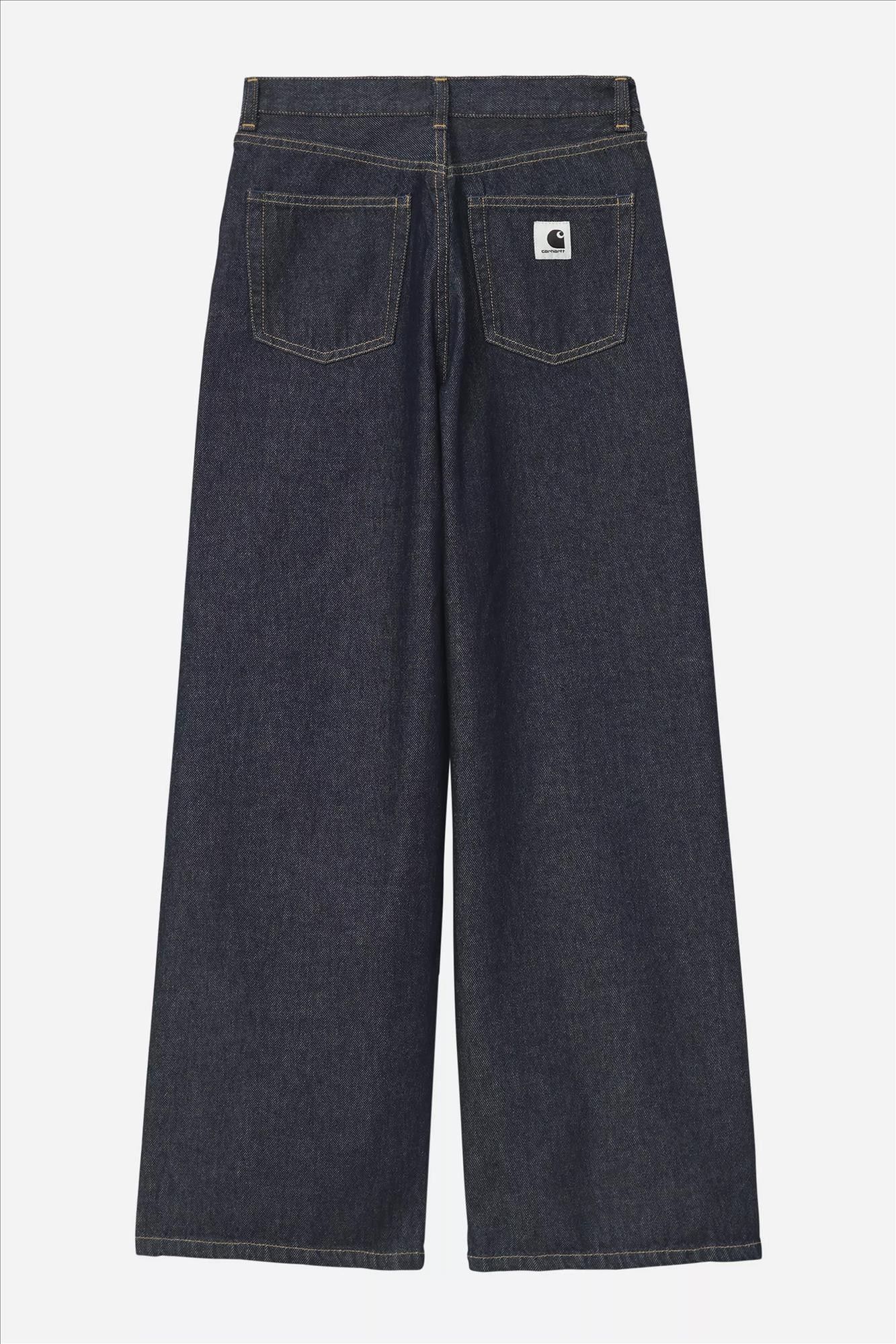 Carhartt WIP - Donkerblauwe Jane loose jeans