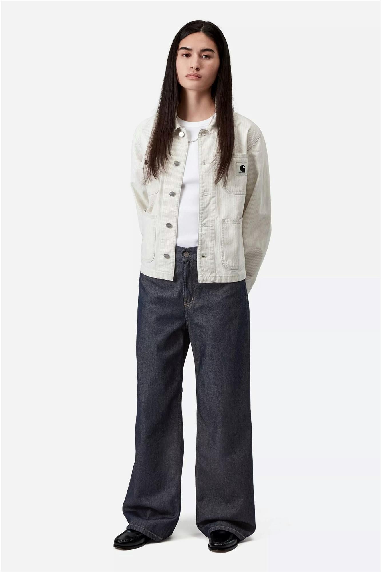 Carhartt WIP - Donkerblauwe Jane loose jeans