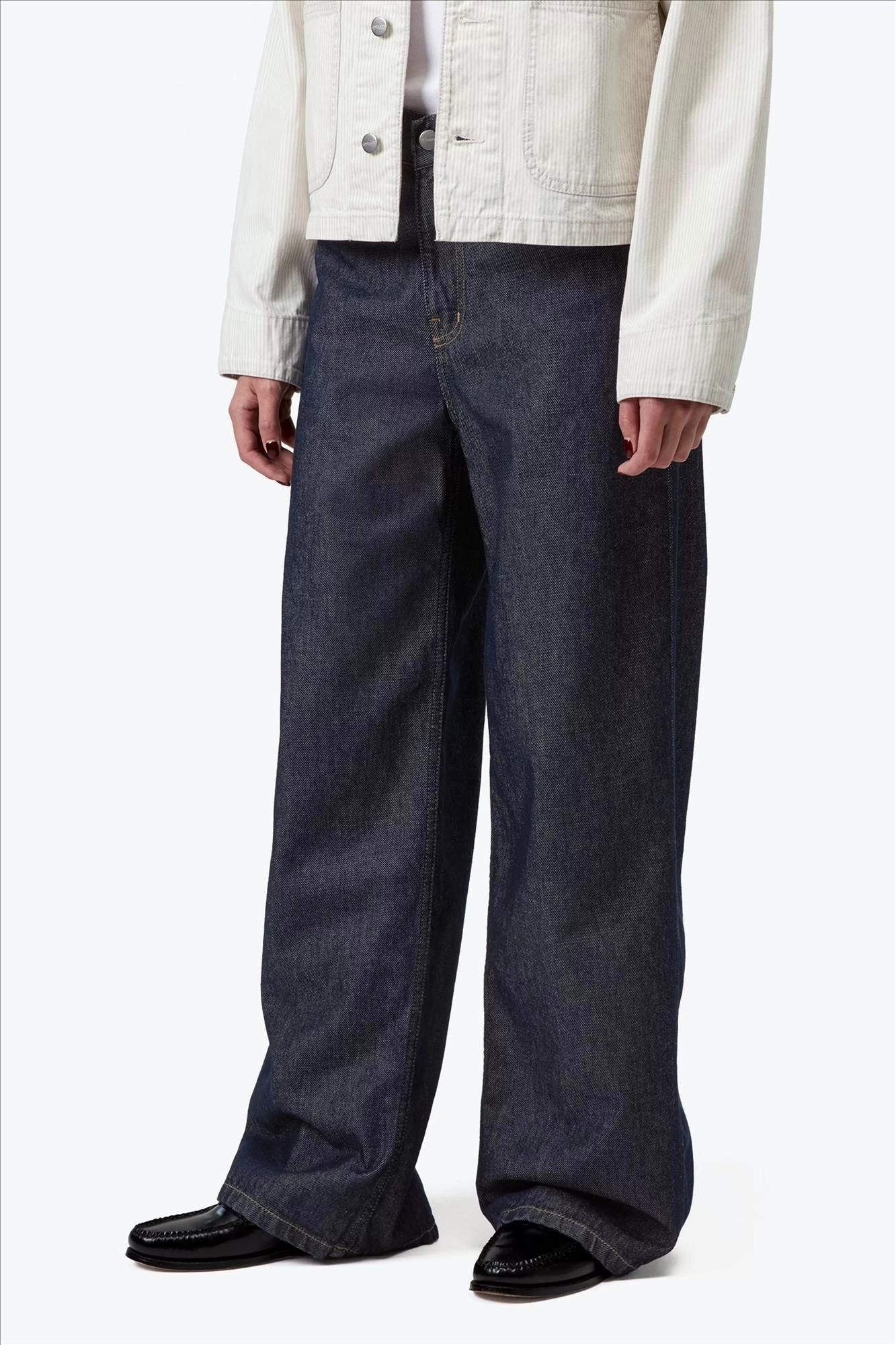 Carhartt WIP - Donkerblauwe Jane loose jeans