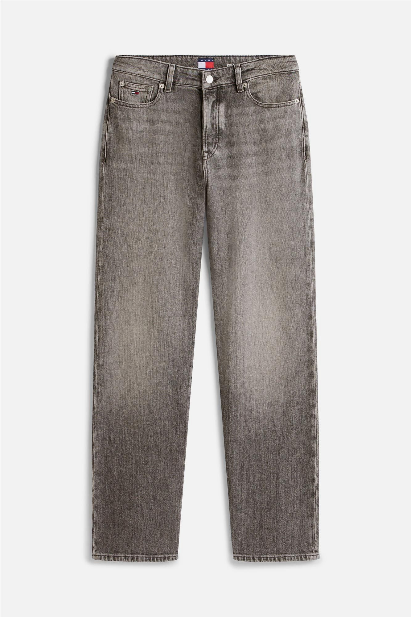 Tommy Jeans - Grijze Kira slim straight jeans