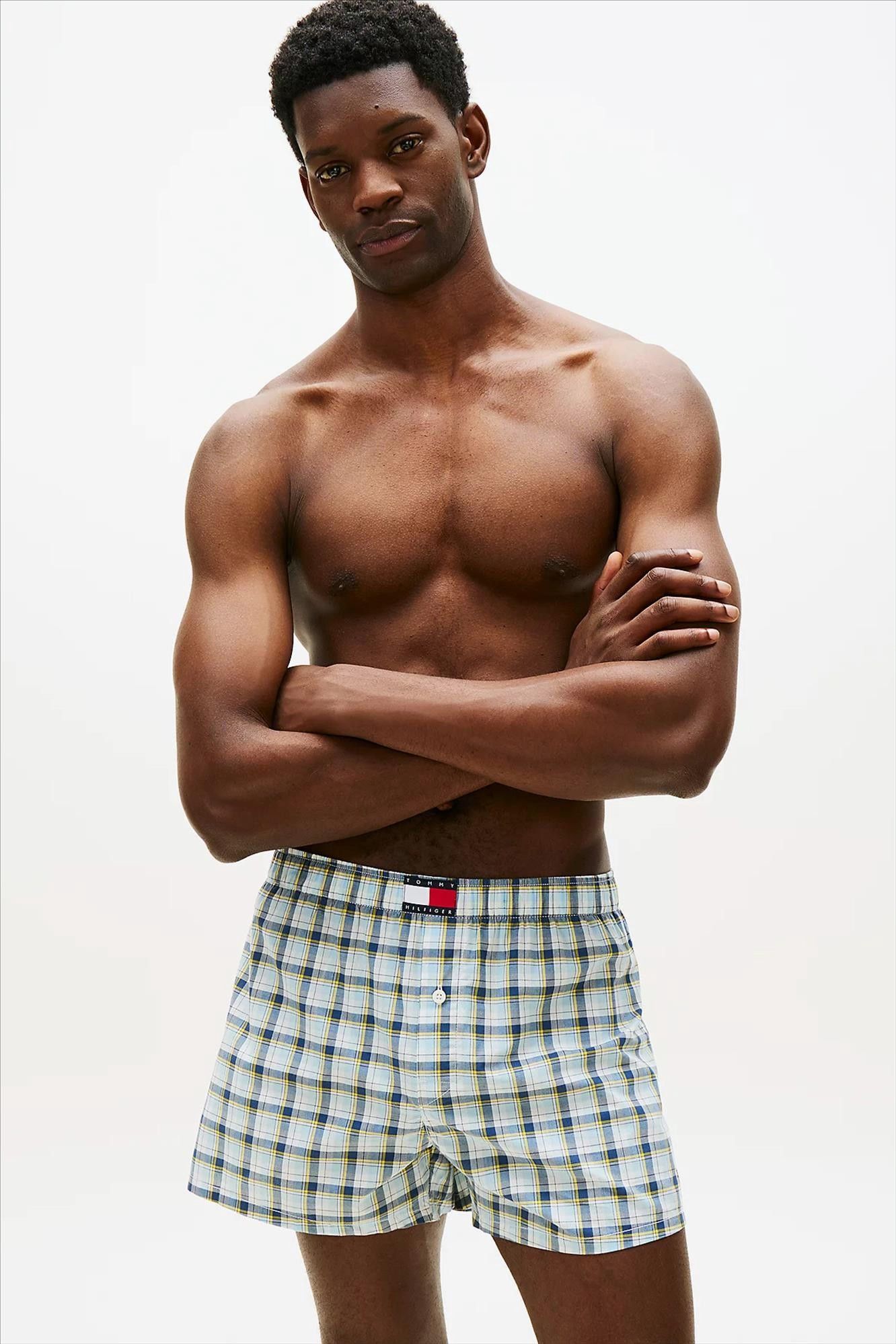Tommy Hilfiger Underwear - Blauwe Heritage 3-pack boxershorts