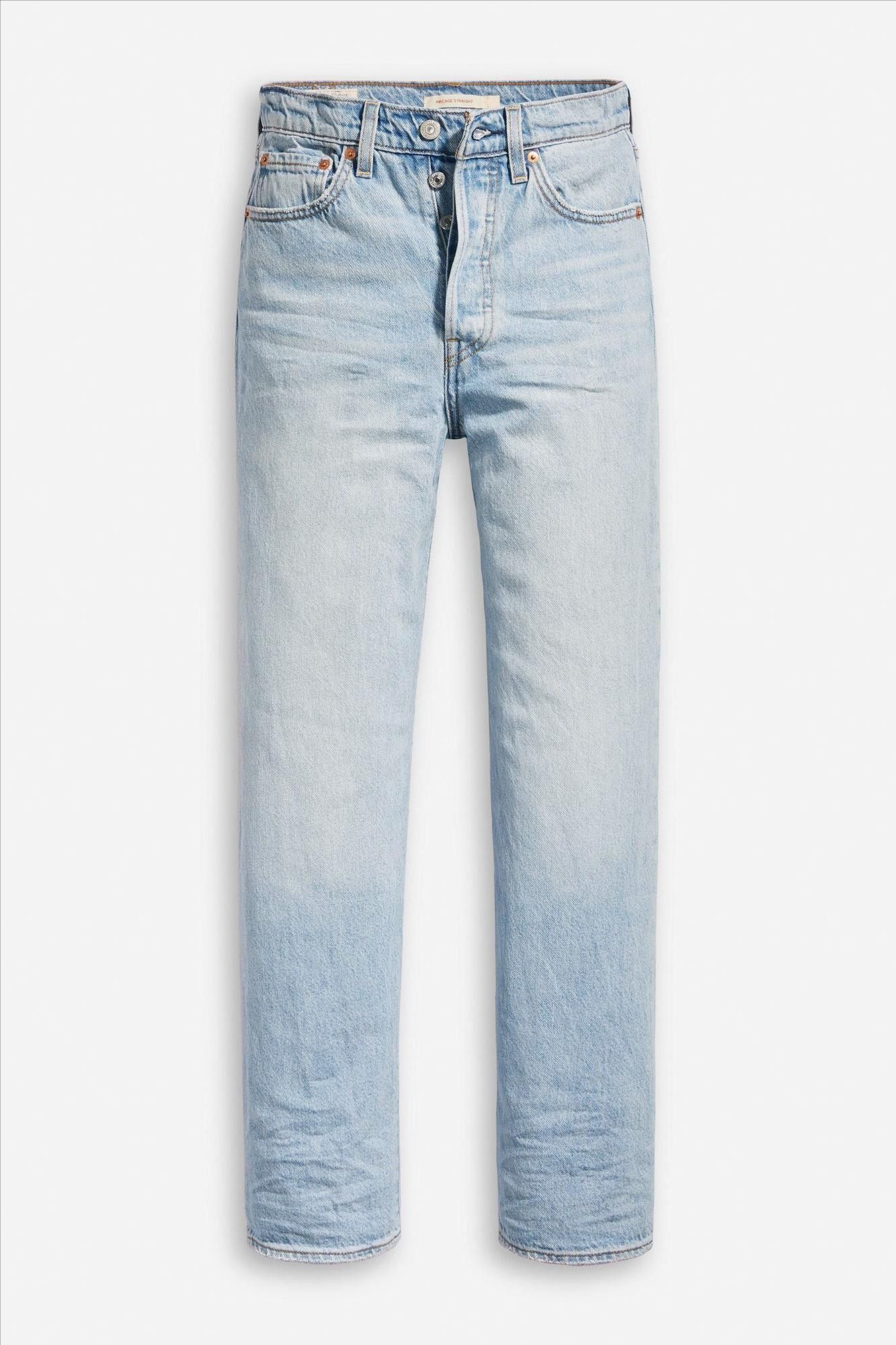 Levi's - Lichtblauwe Ribcage Straight Ankle jeans