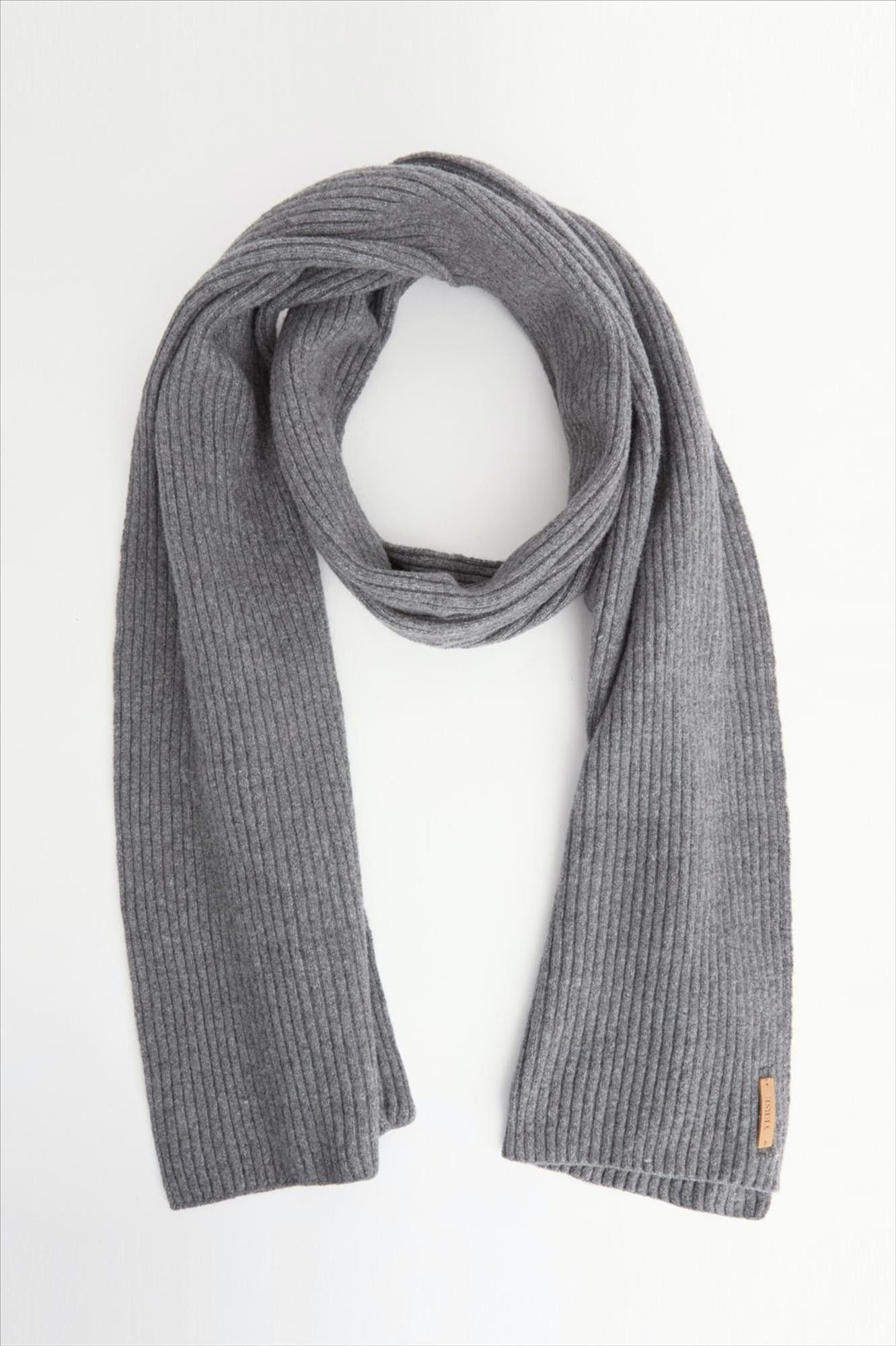 YERSE - Grijze Tricot sjaal