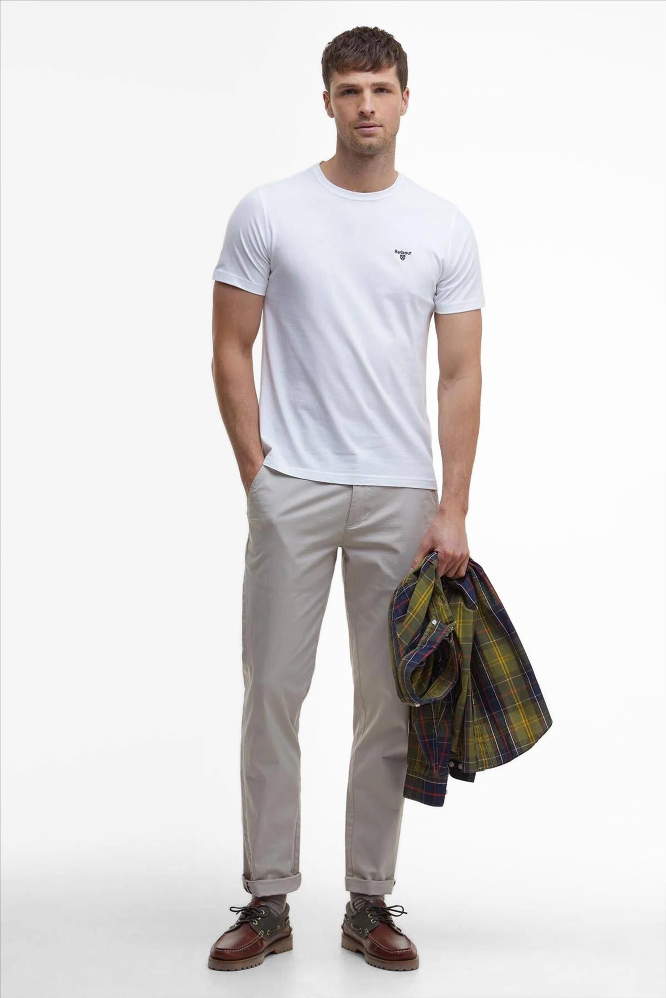 Barbour - Witte Essential Sports T-shirt