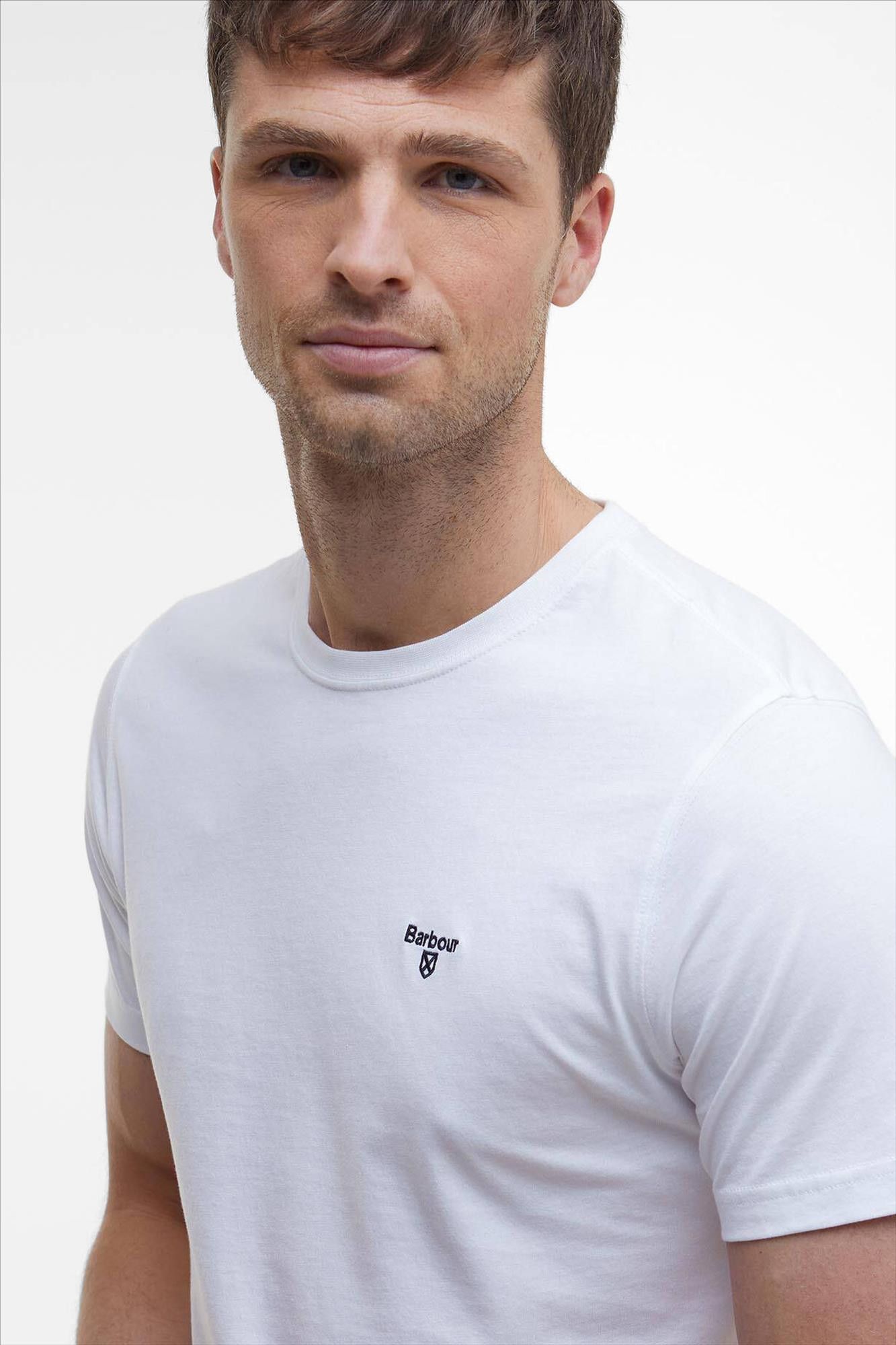 Barbour - Witte Essential Sports T-shirt