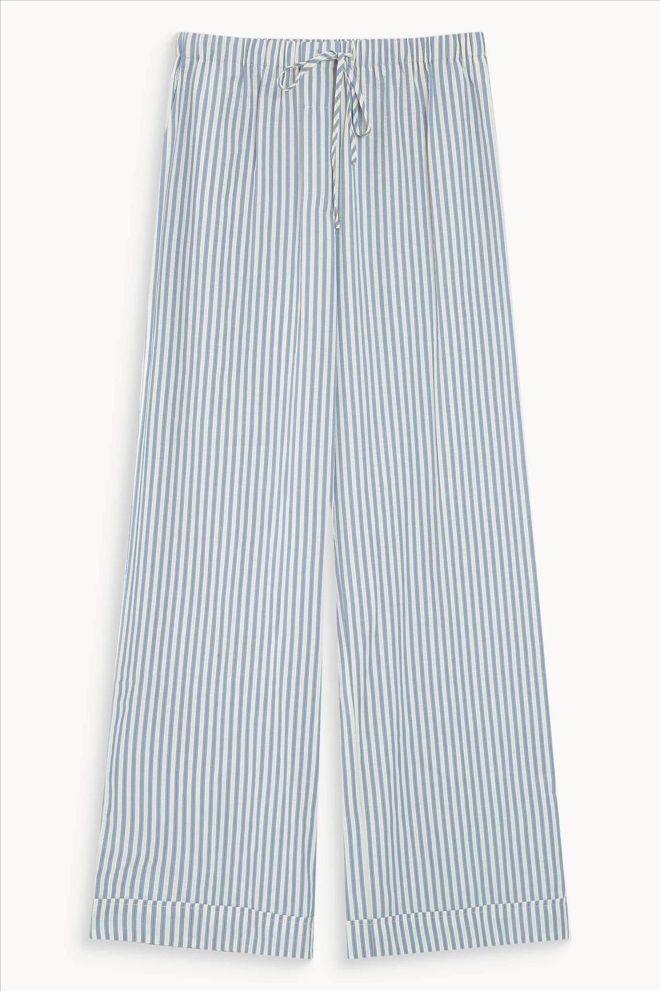 Grace & Mila - Ecru-Lichtblauwe Volute broek