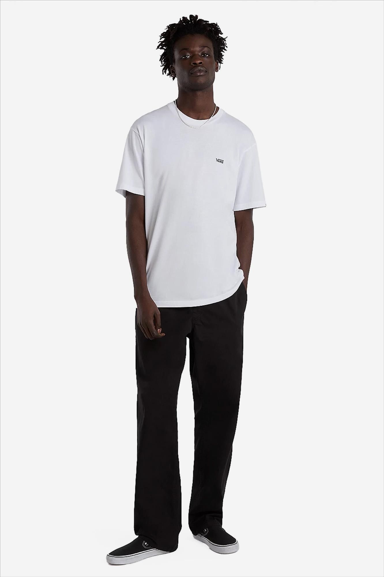Vans  - Witte Left Chest Logo T-shirt