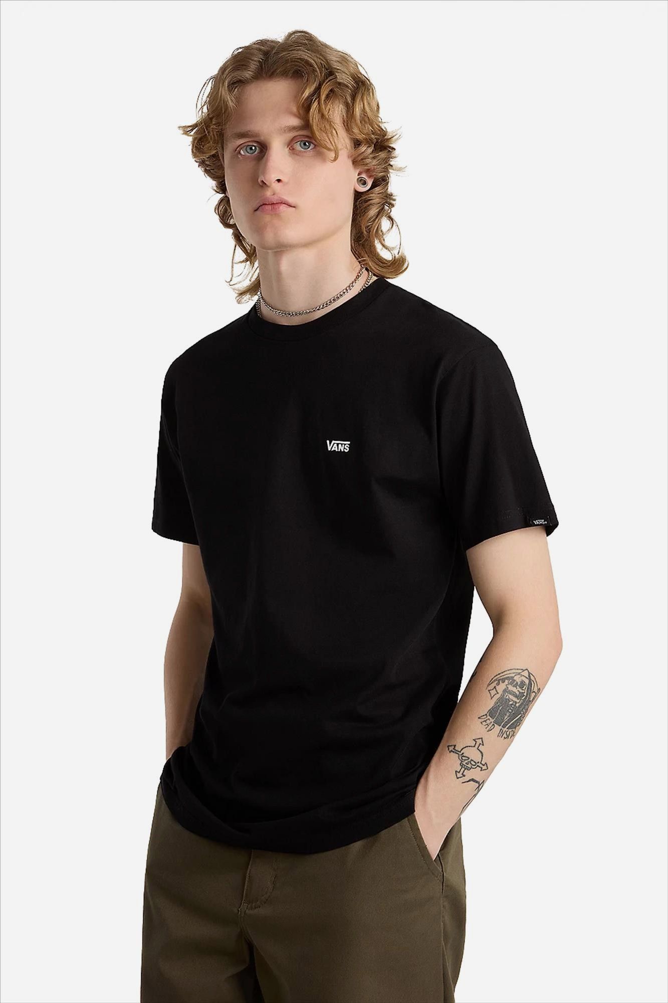 Vans  - Zwarte Left Chest Logo T-shirt