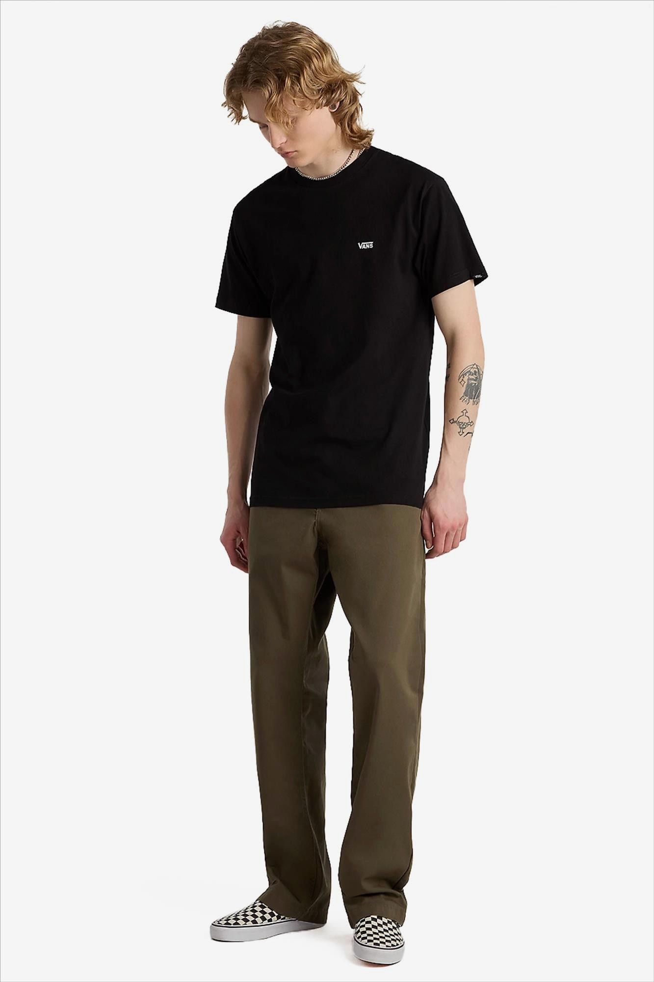 Vans  - Zwarte Left Chest Logo T-shirt