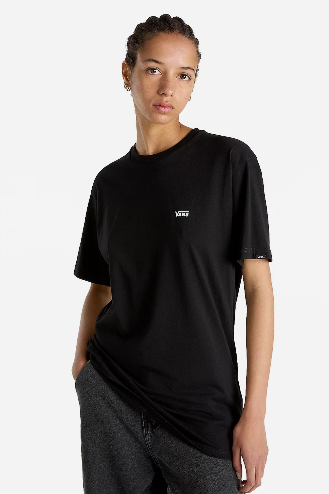 Vans  - Zwarte Left Chest Logo T-shirt