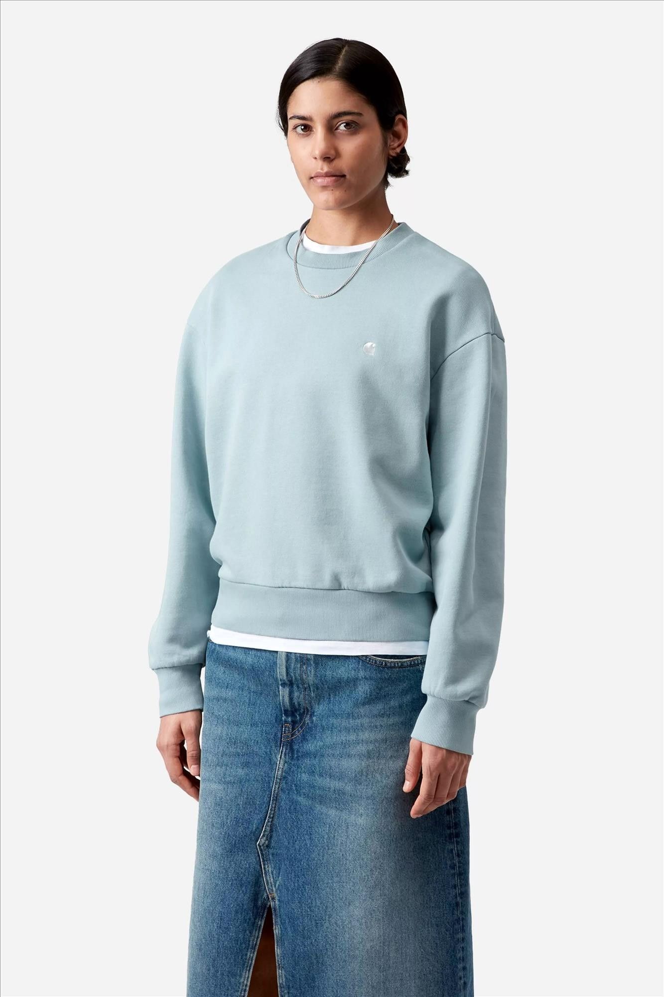 Carhartt WIP - Lichtblauwe Casey sweater
