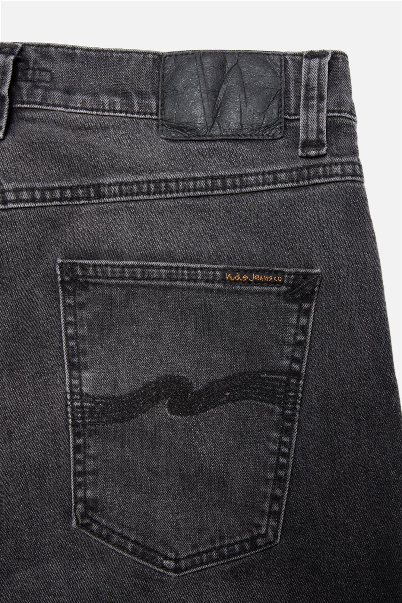 Nudie Jeans Co. - Donkergrijze Lean Dean slim tapered jeans