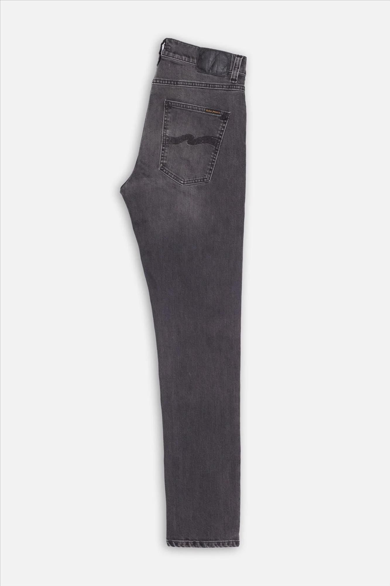 Nudie Jeans Co. - Donkergrijze Lean Dean slim tapered jeans