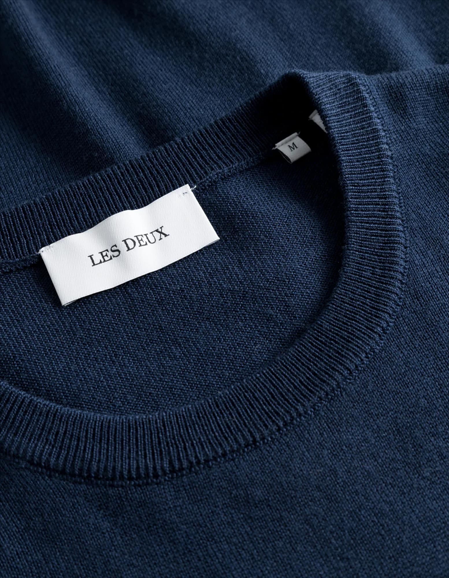 LES DEUX  - Donkerblauwe Greyson trui