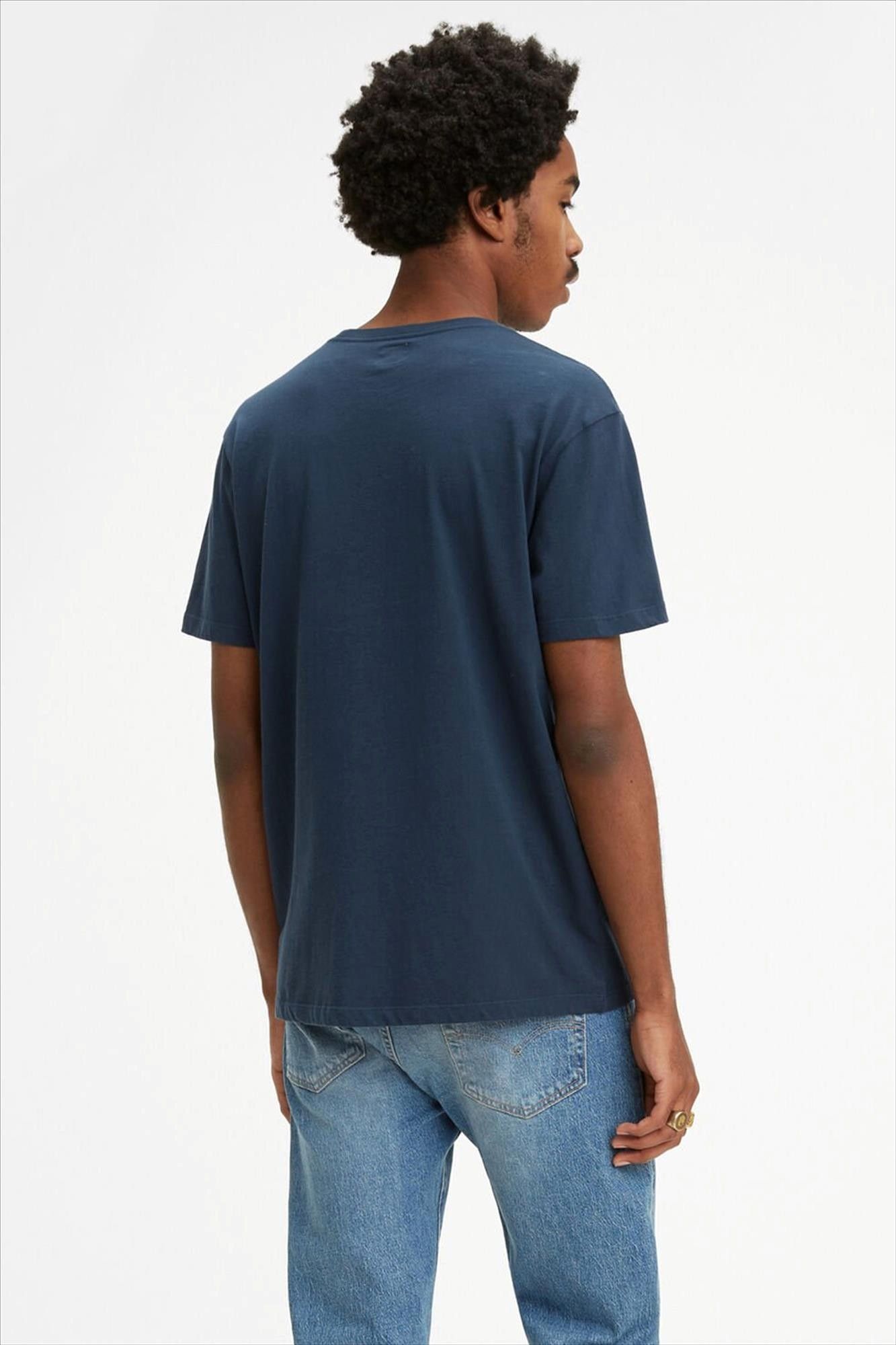 Levi's - Donkerblauwe Batwing Logo T-shirt