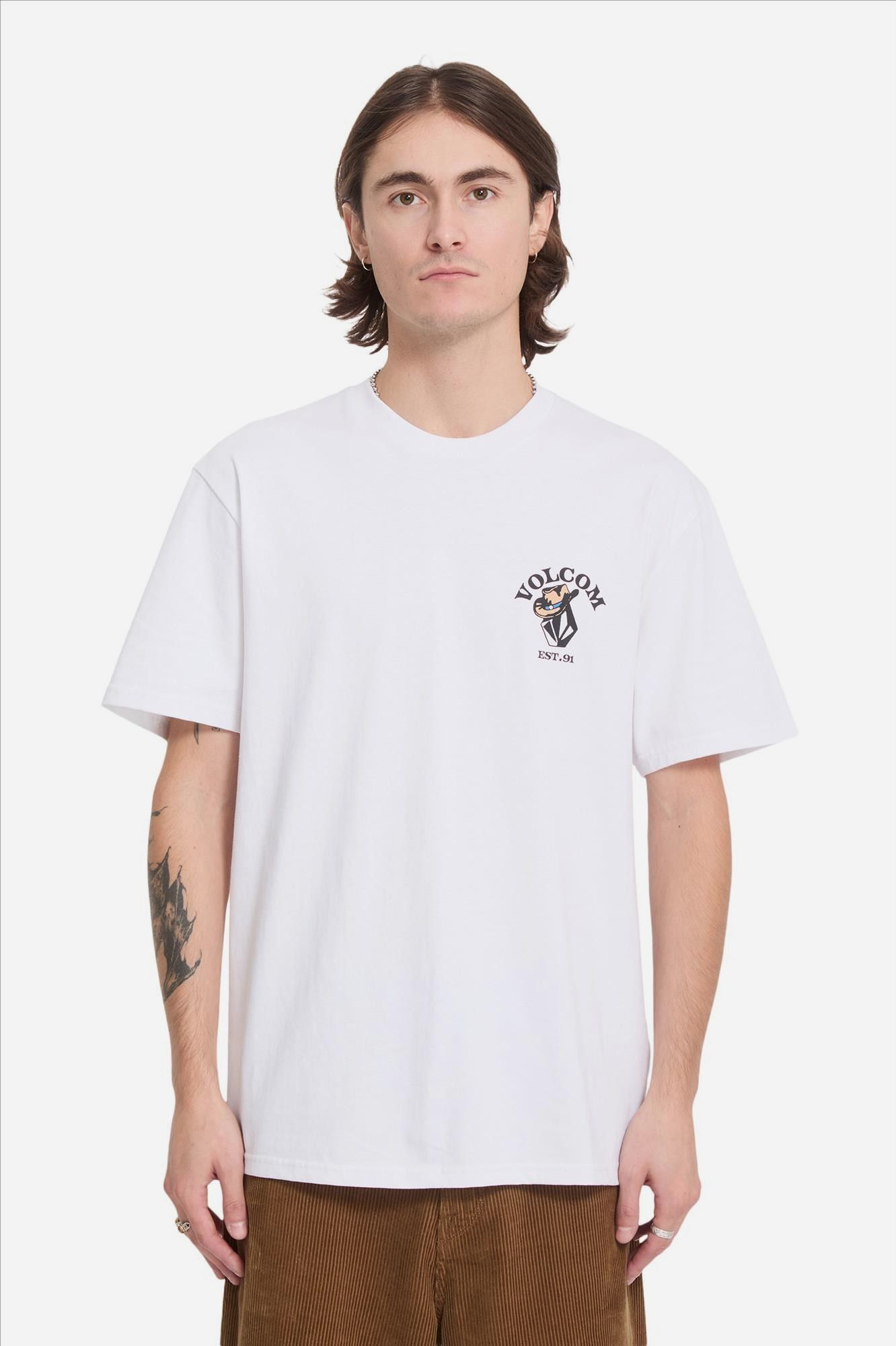 Volcom - Witte Bad Luck T-shirt