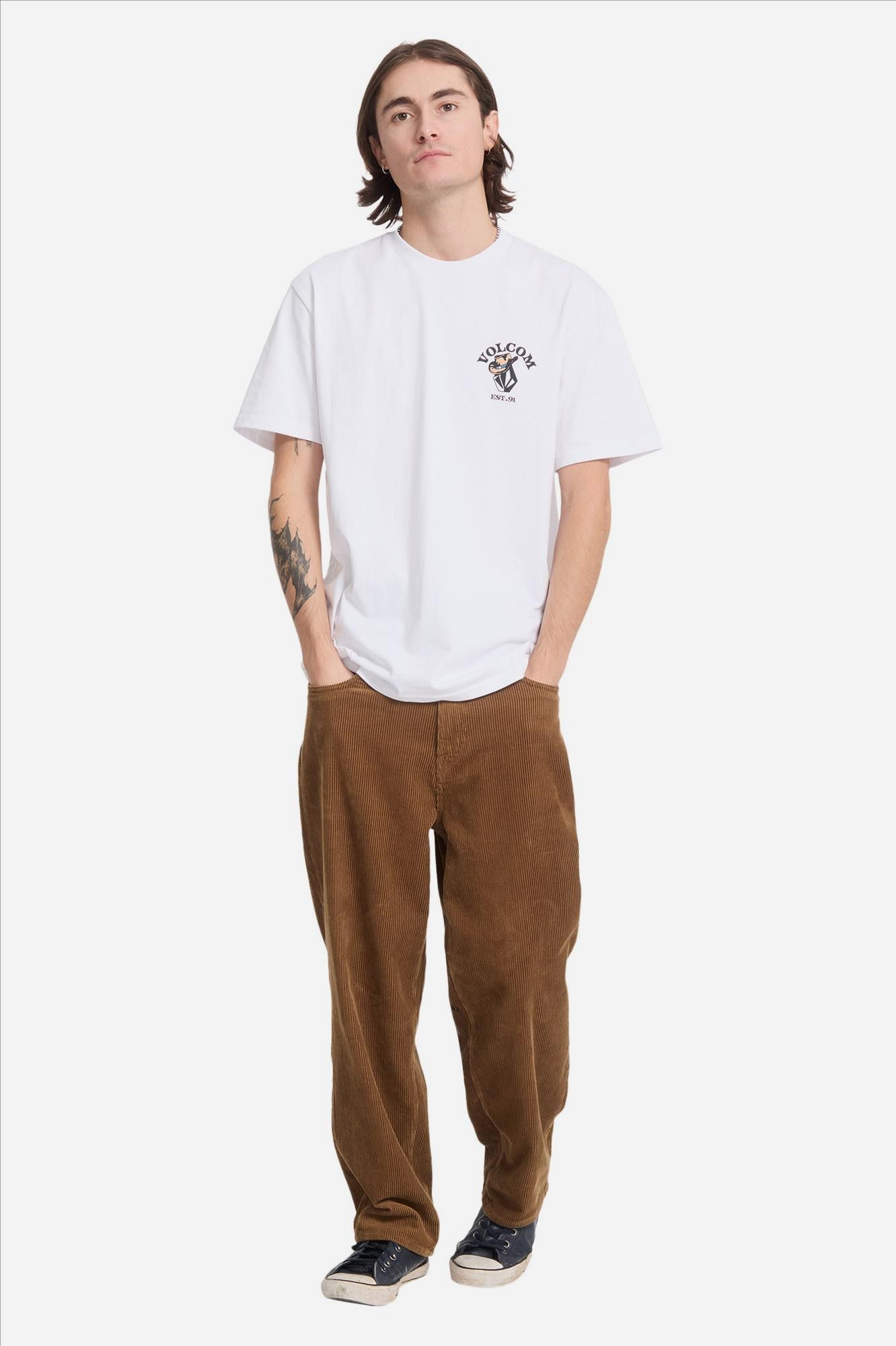 Volcom - Witte Bad Luck T-shirt