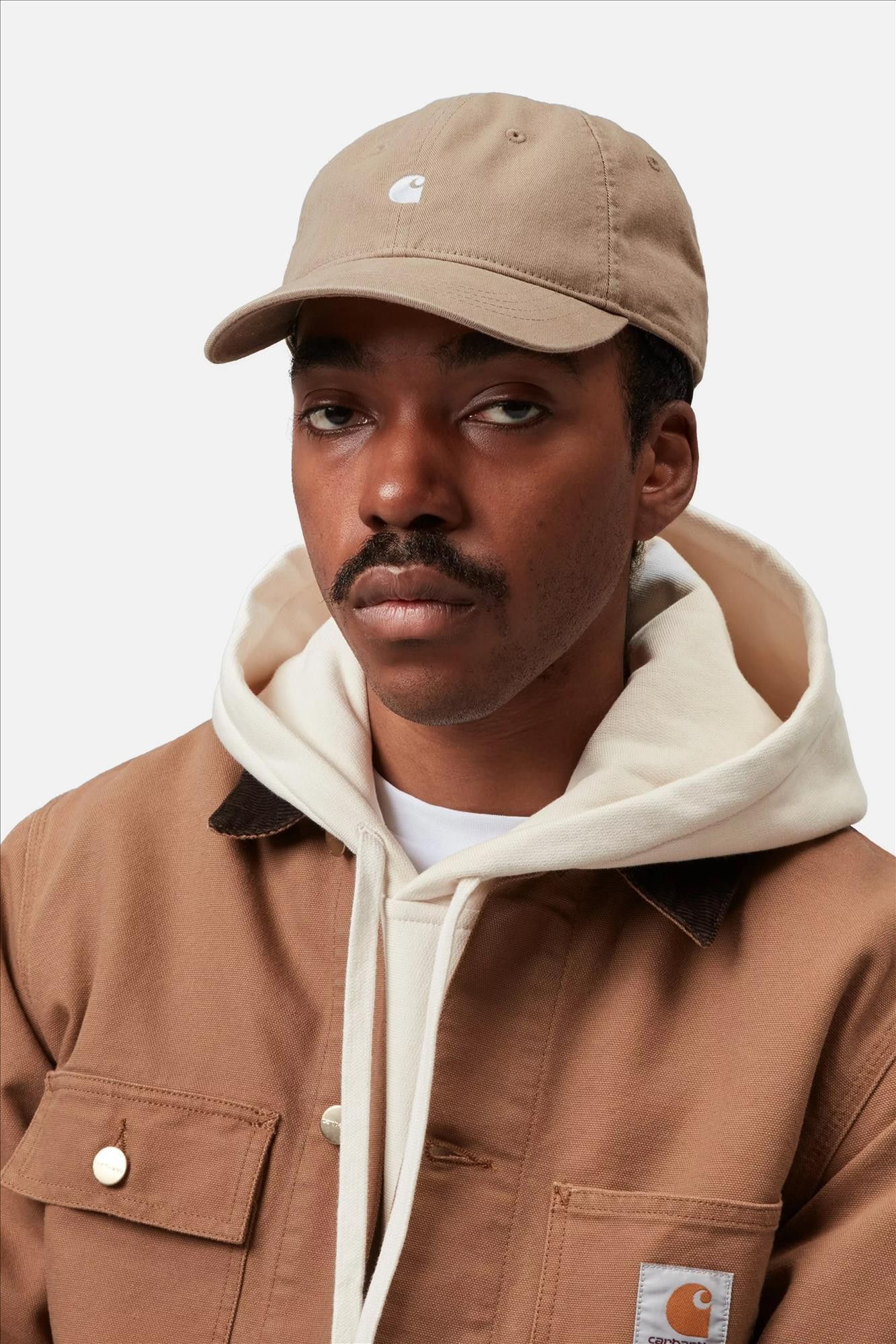 Carhartt WIP - Beige-wit Madison Logo pet