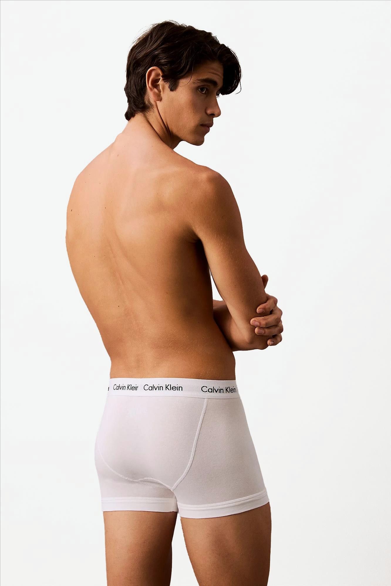 Calvin Klein Underwear - Witte 3-pack Cotton trunk boxershorts