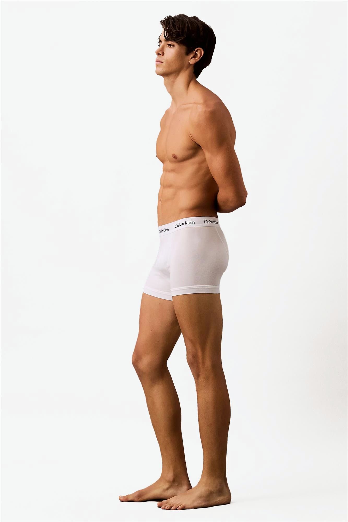 Calvin Klein Underwear - Witte 3-pack Cotton trunk boxershorts
