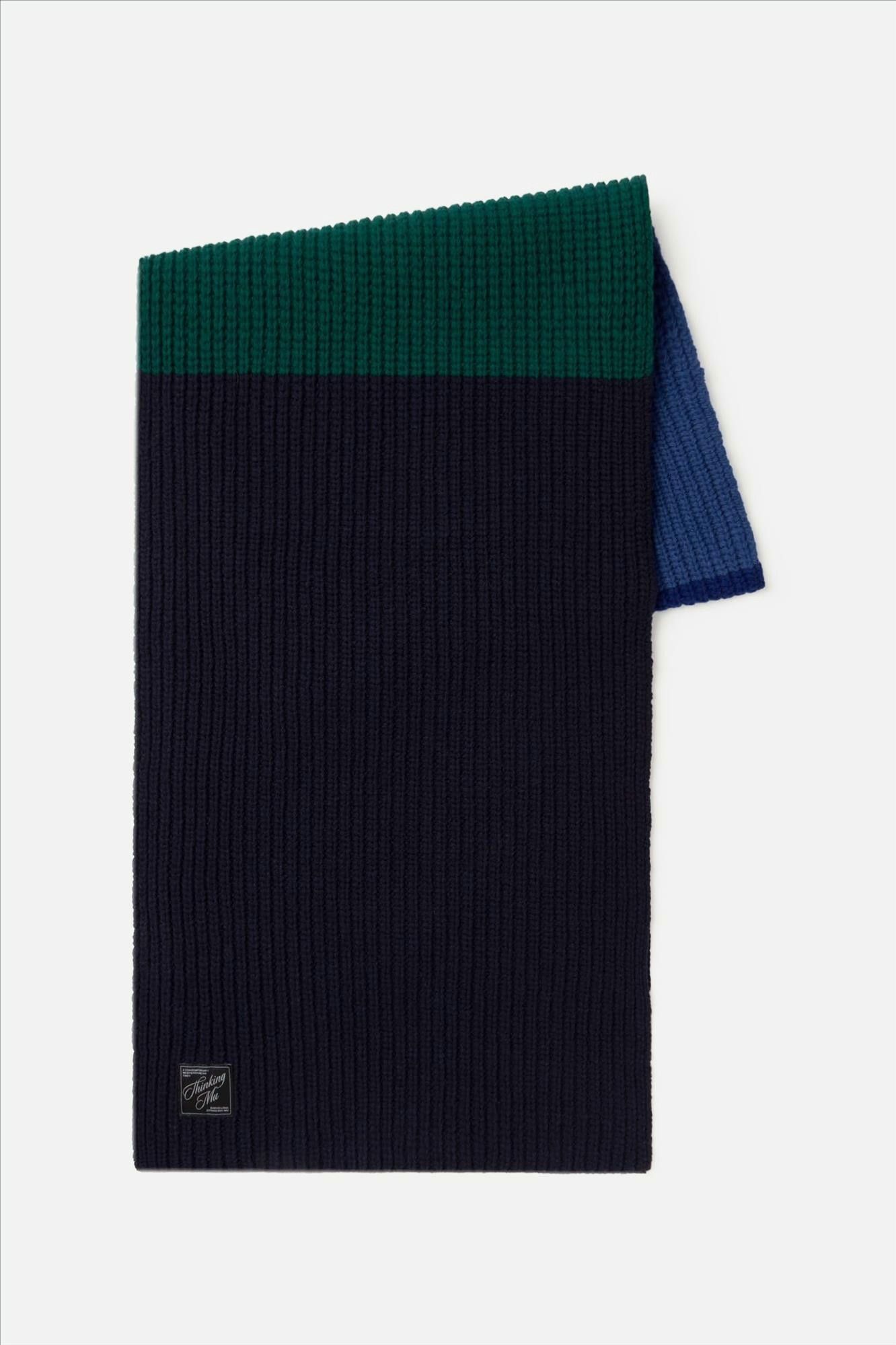 Thinking Mu - Blauw-Groene Moraine Ghede sjaal