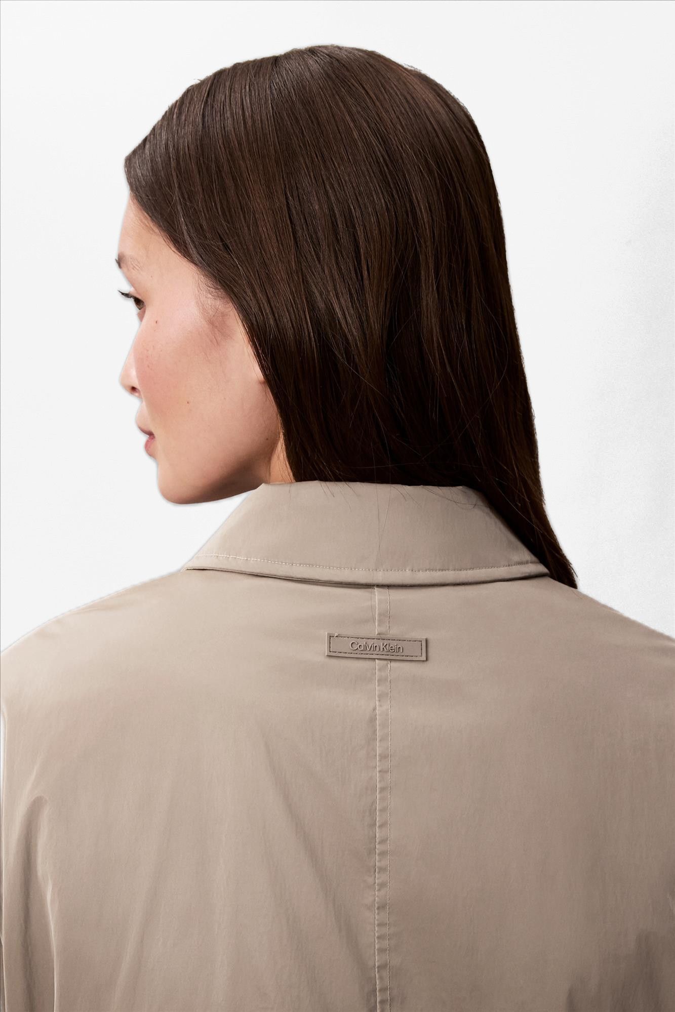 Calvin Klein Jeans - Beige Glossy bomberjas
