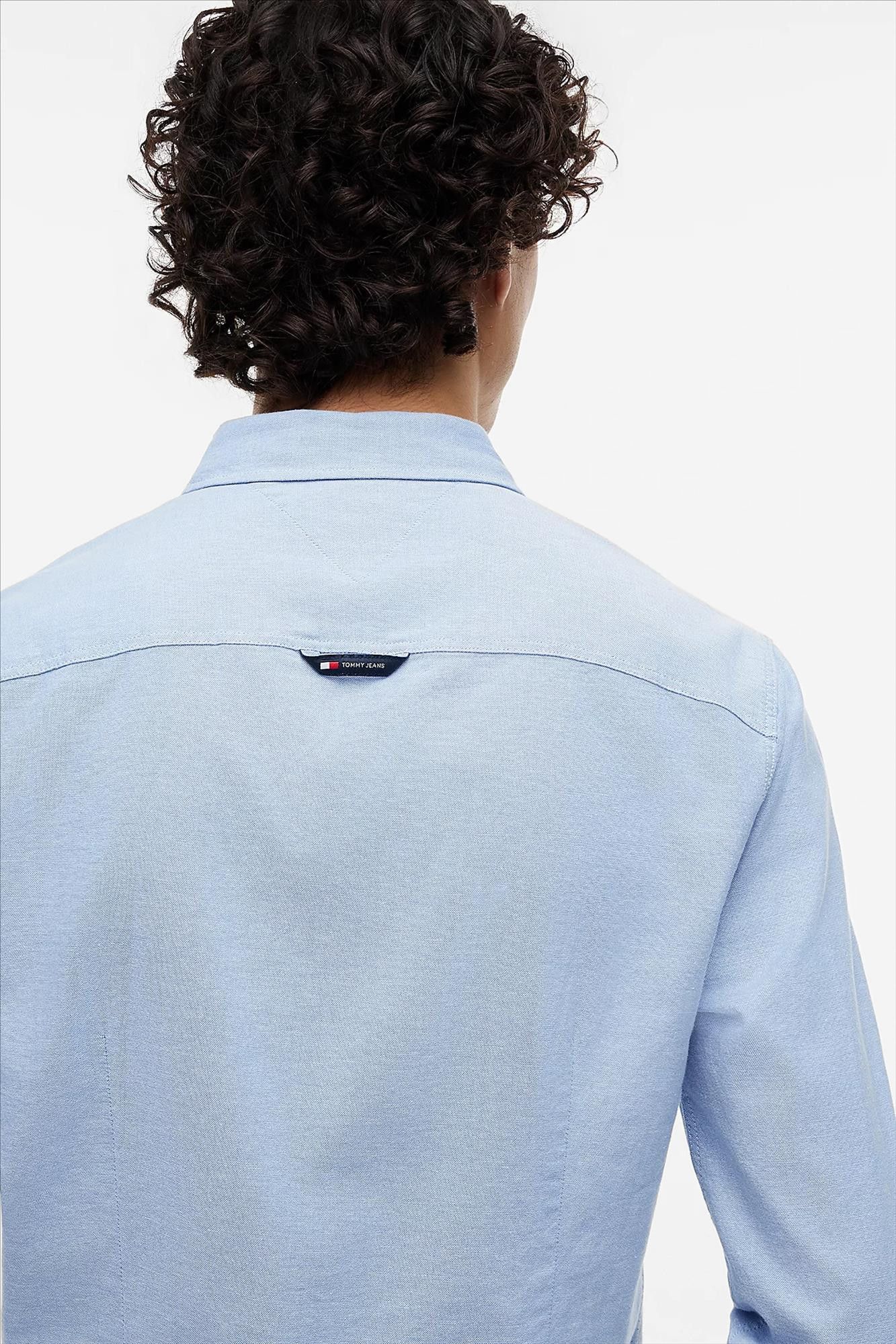 Tommy Jeans - Lichtblauw Slim Oxford hemd