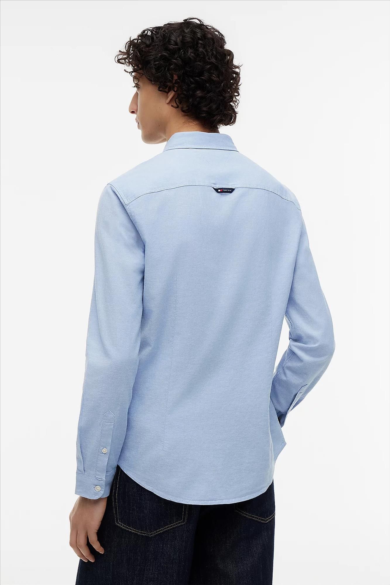 Tommy Jeans - Lichtblauw Slim Oxford hemd
