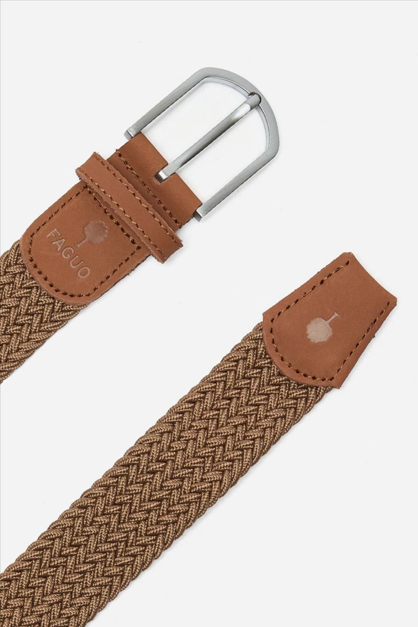 Faguo - Donkerbruine Belt Syn Woven riem