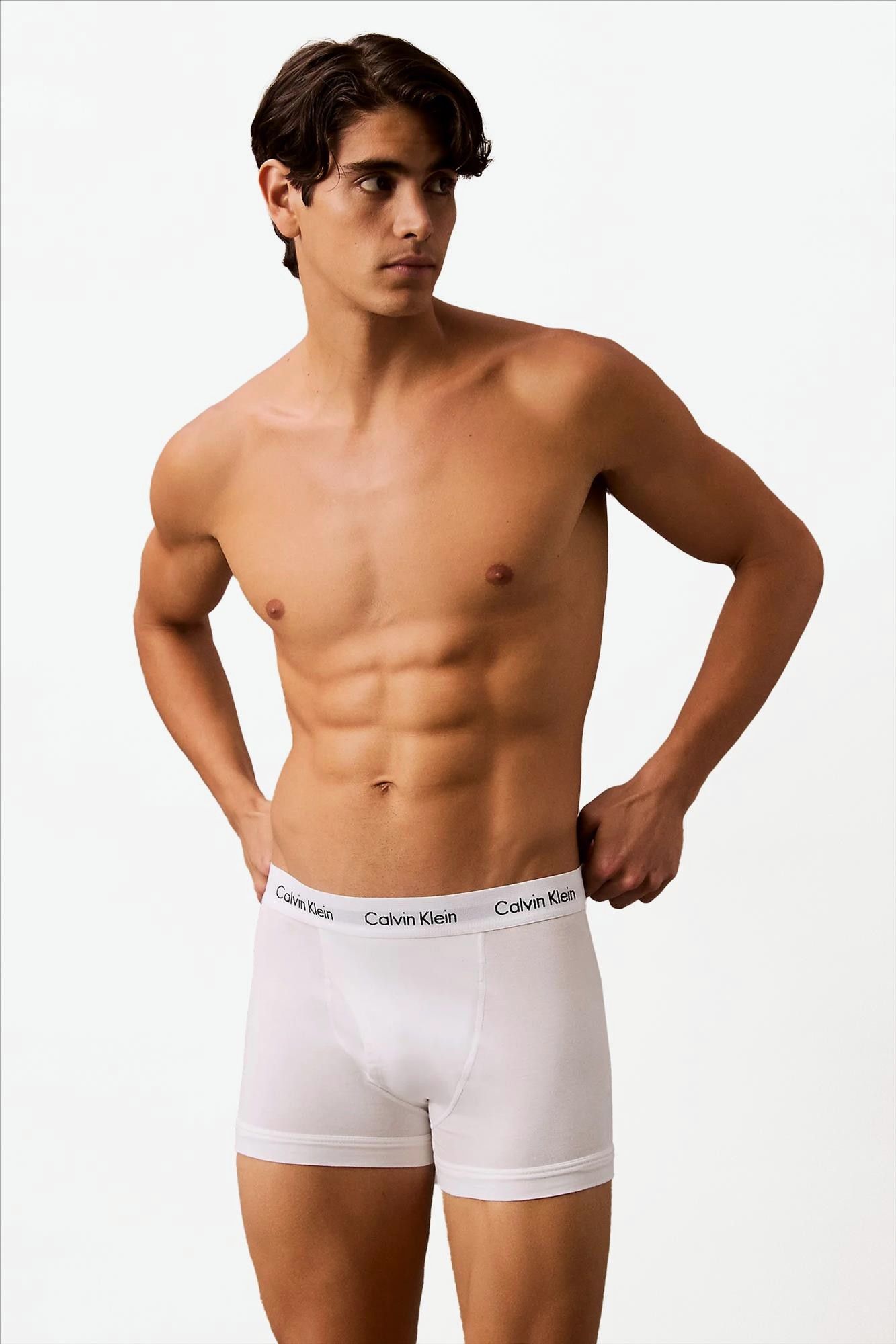 Calvin Klein Underwear - Zwart-Grijs-Witte 3-pack Cotton trunk boxershorts