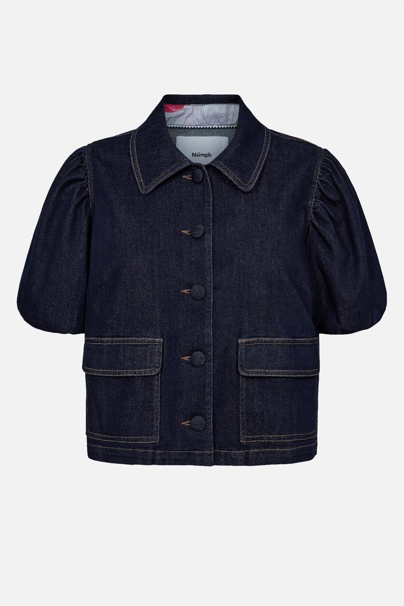 Nümph - Donkerblauwe Aletta blouse