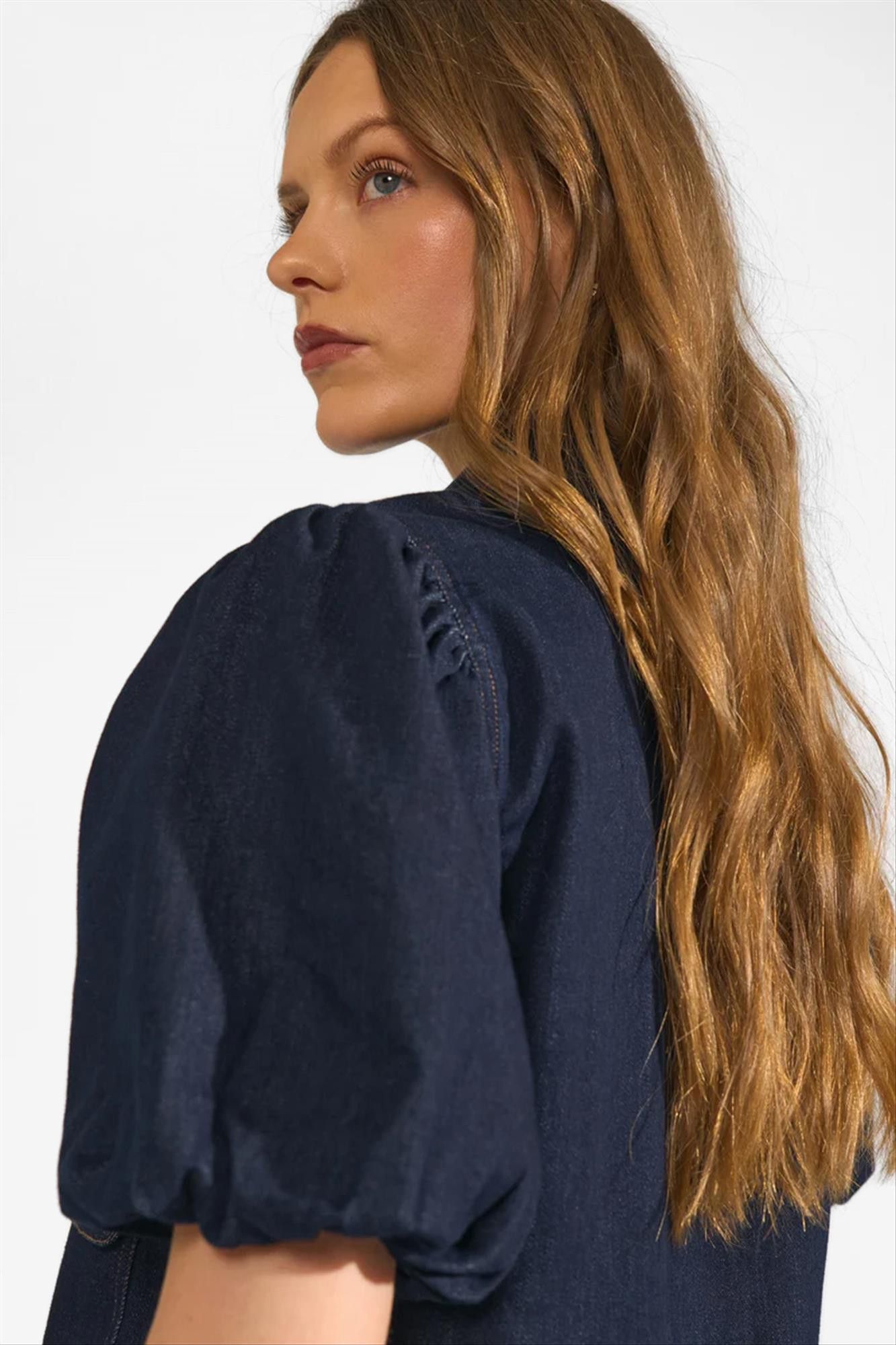 Nümph - Donkerblauwe Aletta blouse