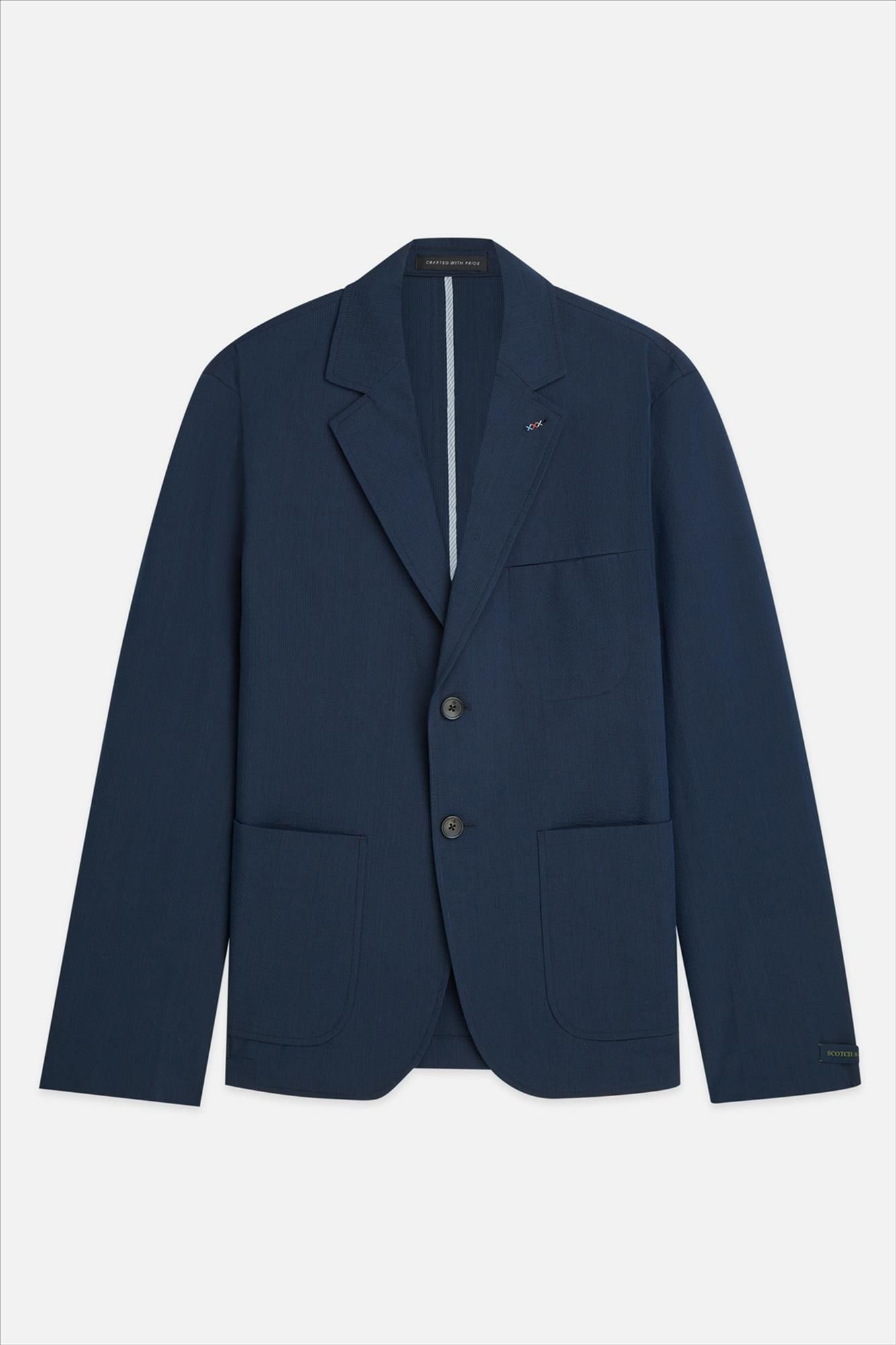 Scotch & Soda - Donkerblauwe Unconstructed blazer