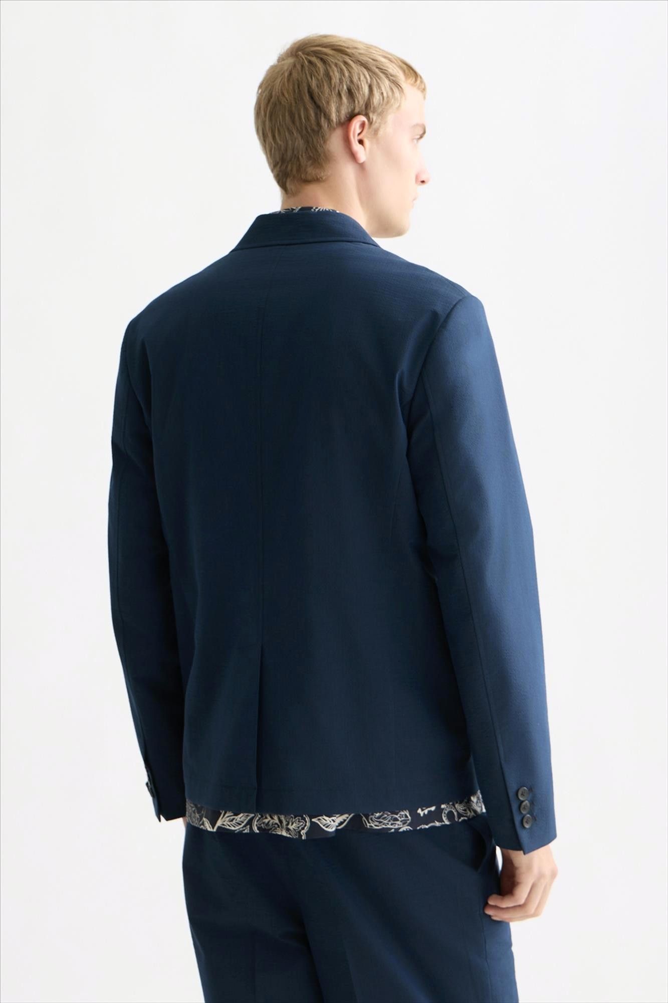 Scotch & Soda - Donkerblauwe Unconstructed blazer