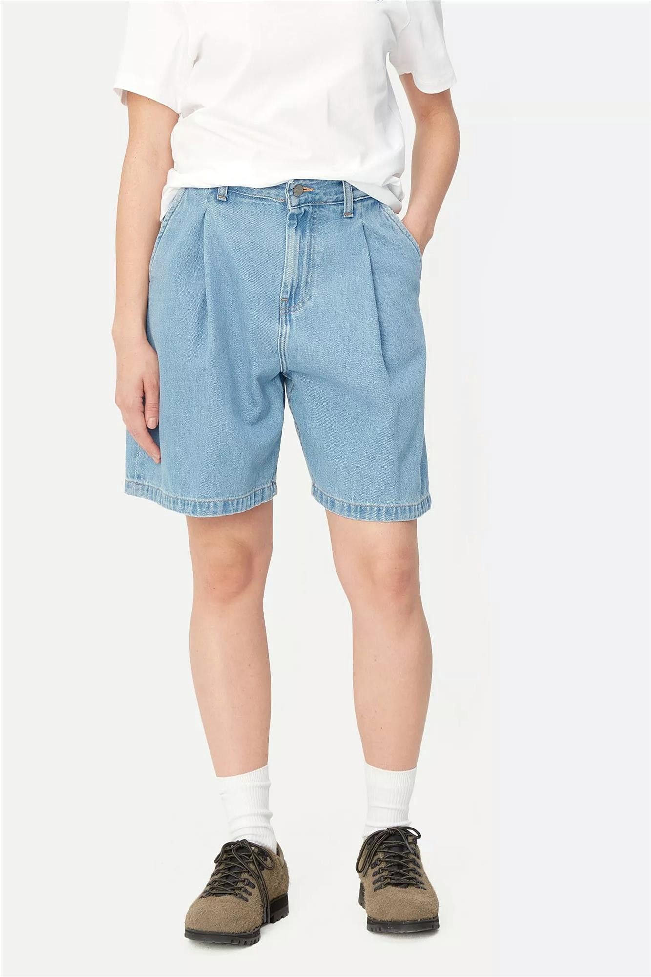 Carhartt WIP - Lichtblauwe Alta jeansshort