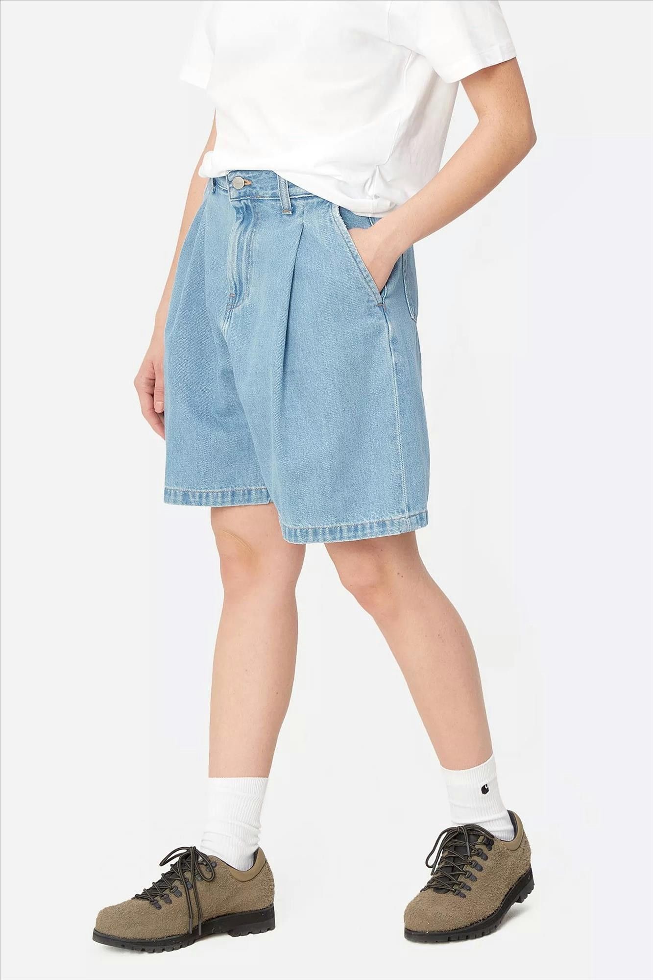 Carhartt WIP - Lichtblauwe Alta jeansshort